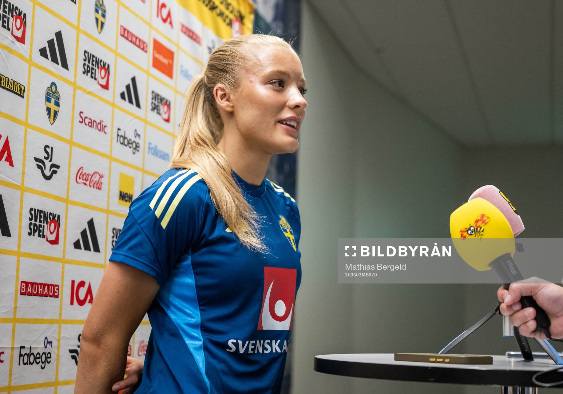 Smilla Holmberg of the Swedish women's national football