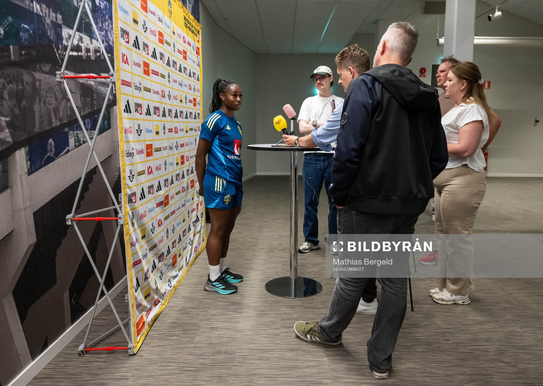 Monica Jusu Bah of the Swedish women's national football