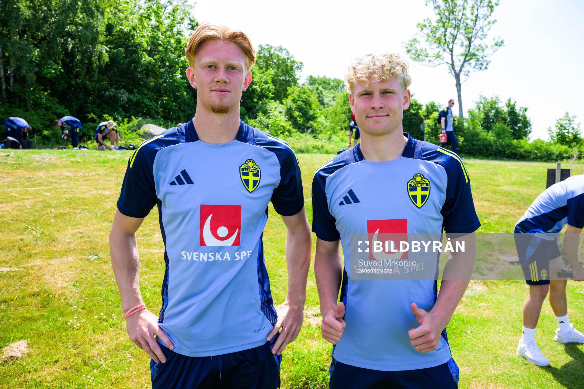 Elias Eriksson and Fabian Björklund of the Swedish
