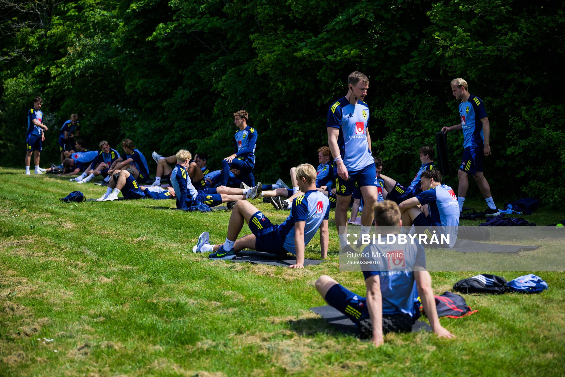 Players of the Swedish under-21 national football team