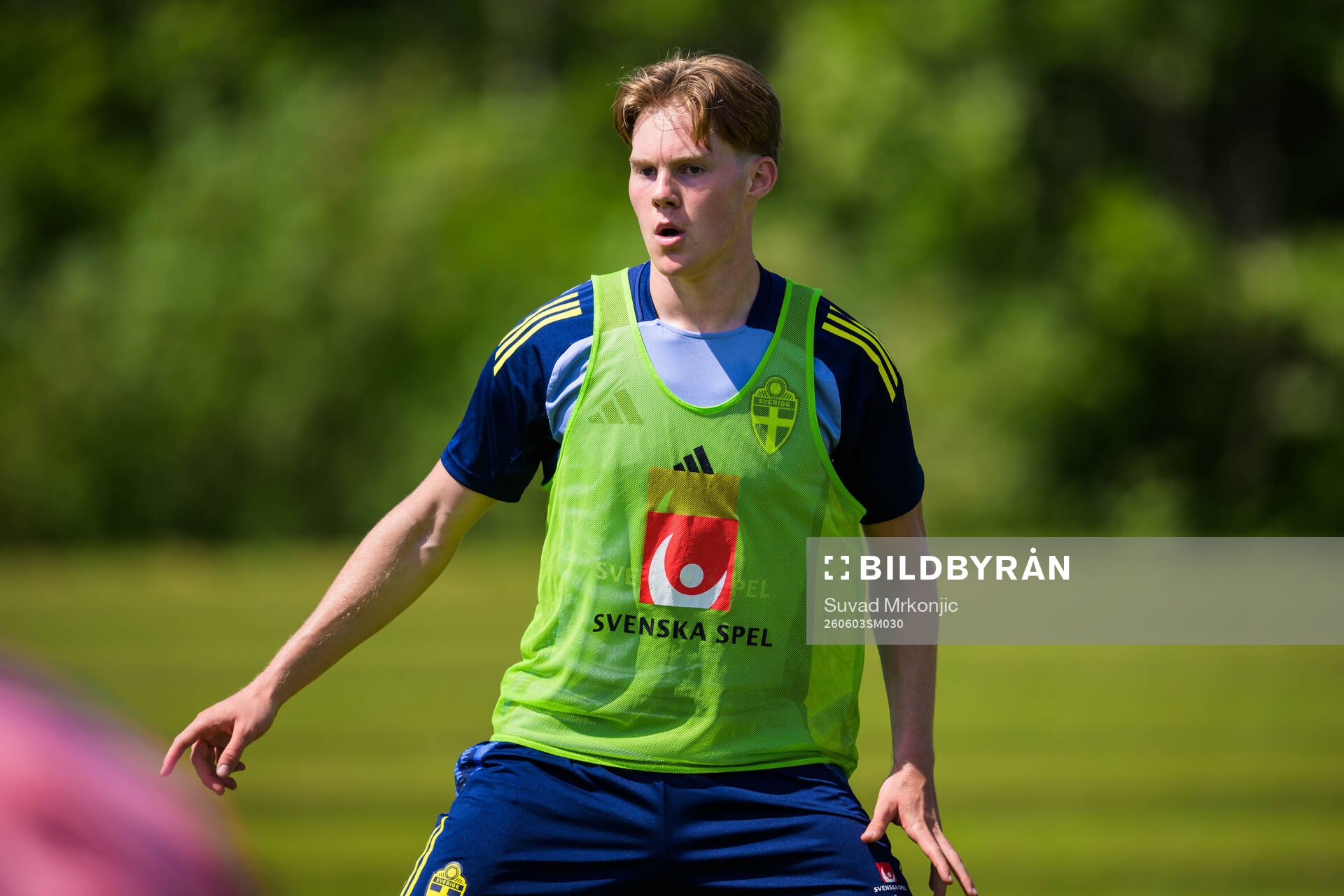 Karl Gunnarsson of the Swedish under-21 national football