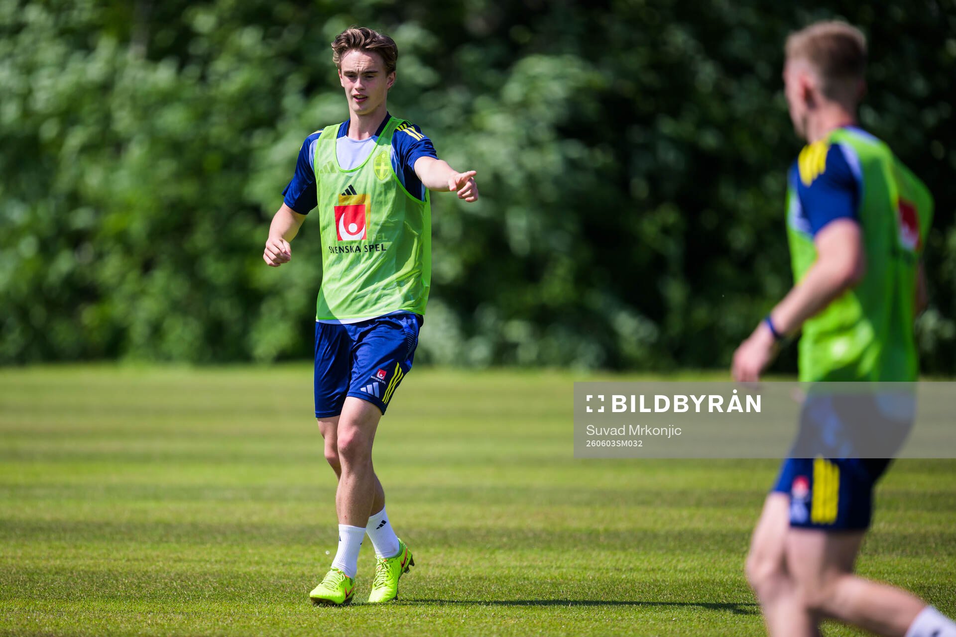 John Mellberg of the Swedish under-21 national football team