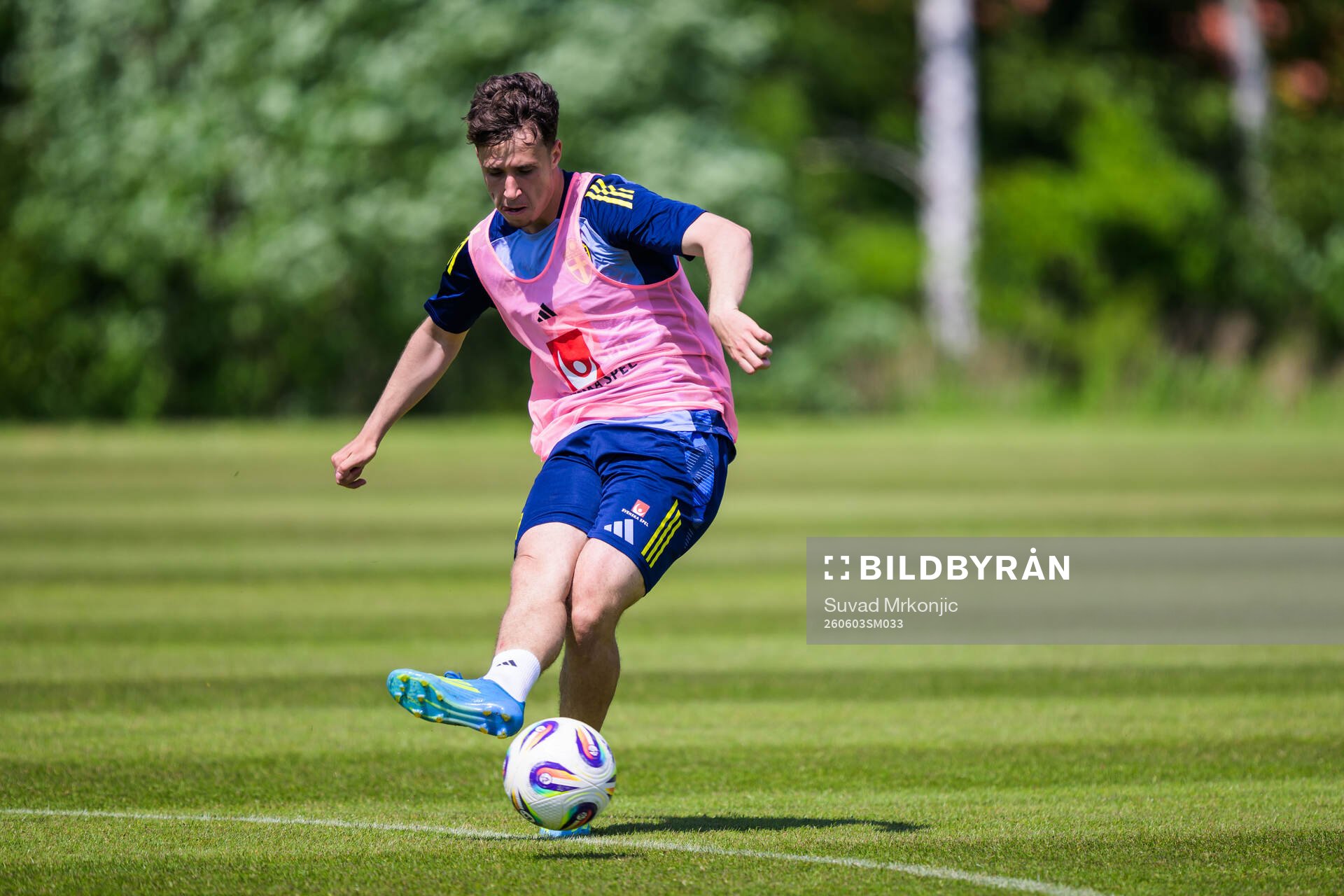 Malte Persson of the Swedish under-21 national football team