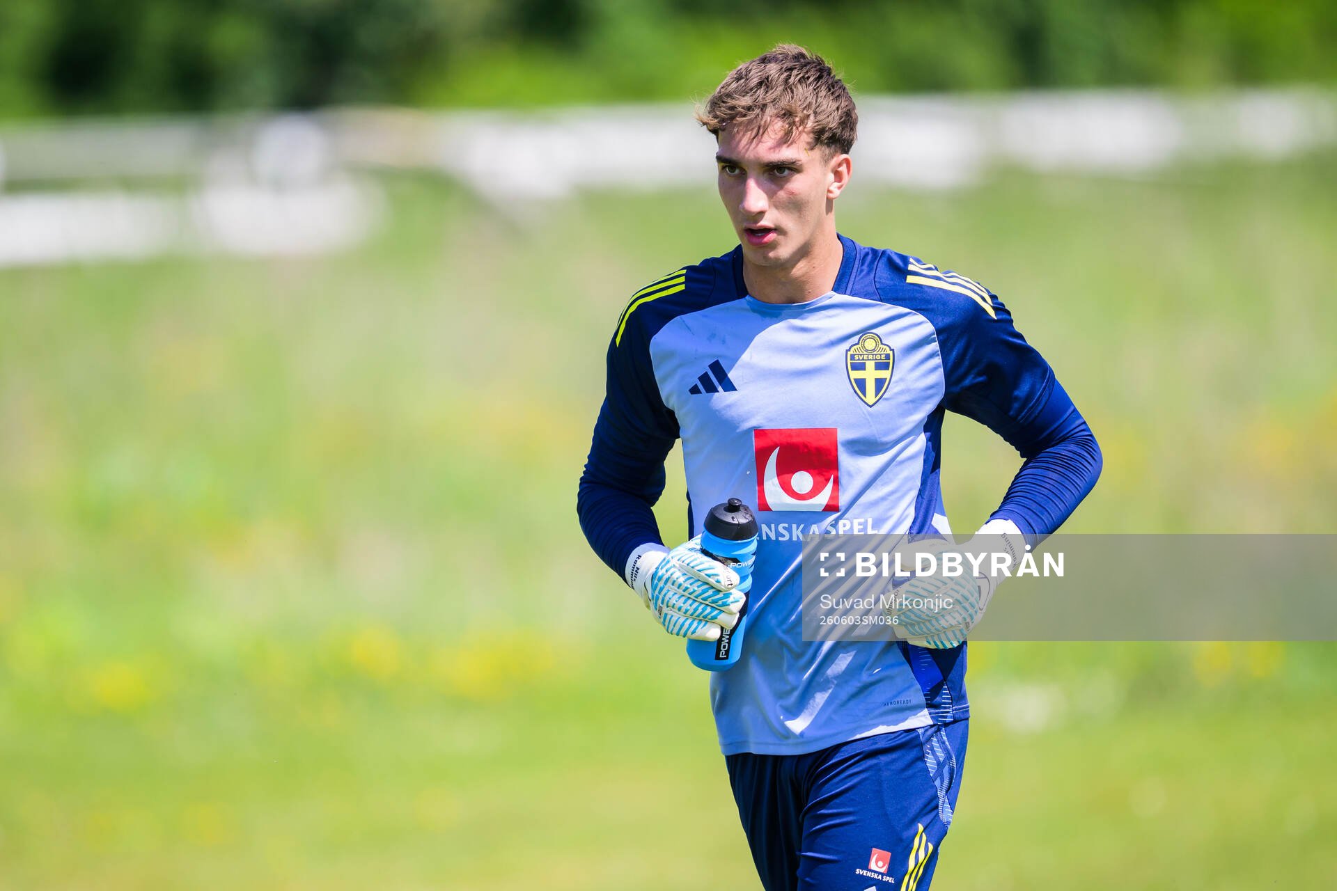 Goalkeeper Nils Ramming of the Swedish under-21 national