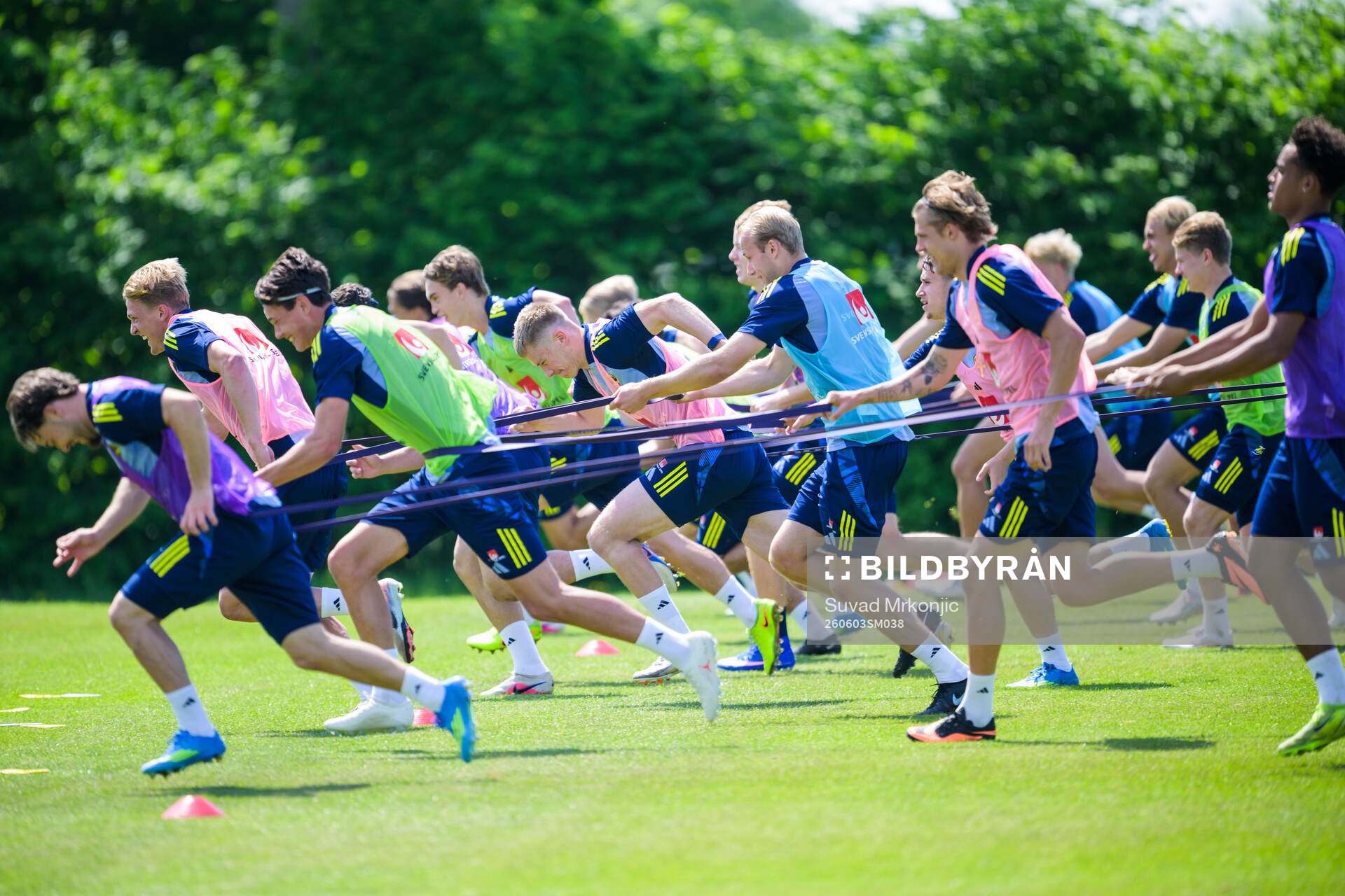 Players of the Swedish under-21 national football team