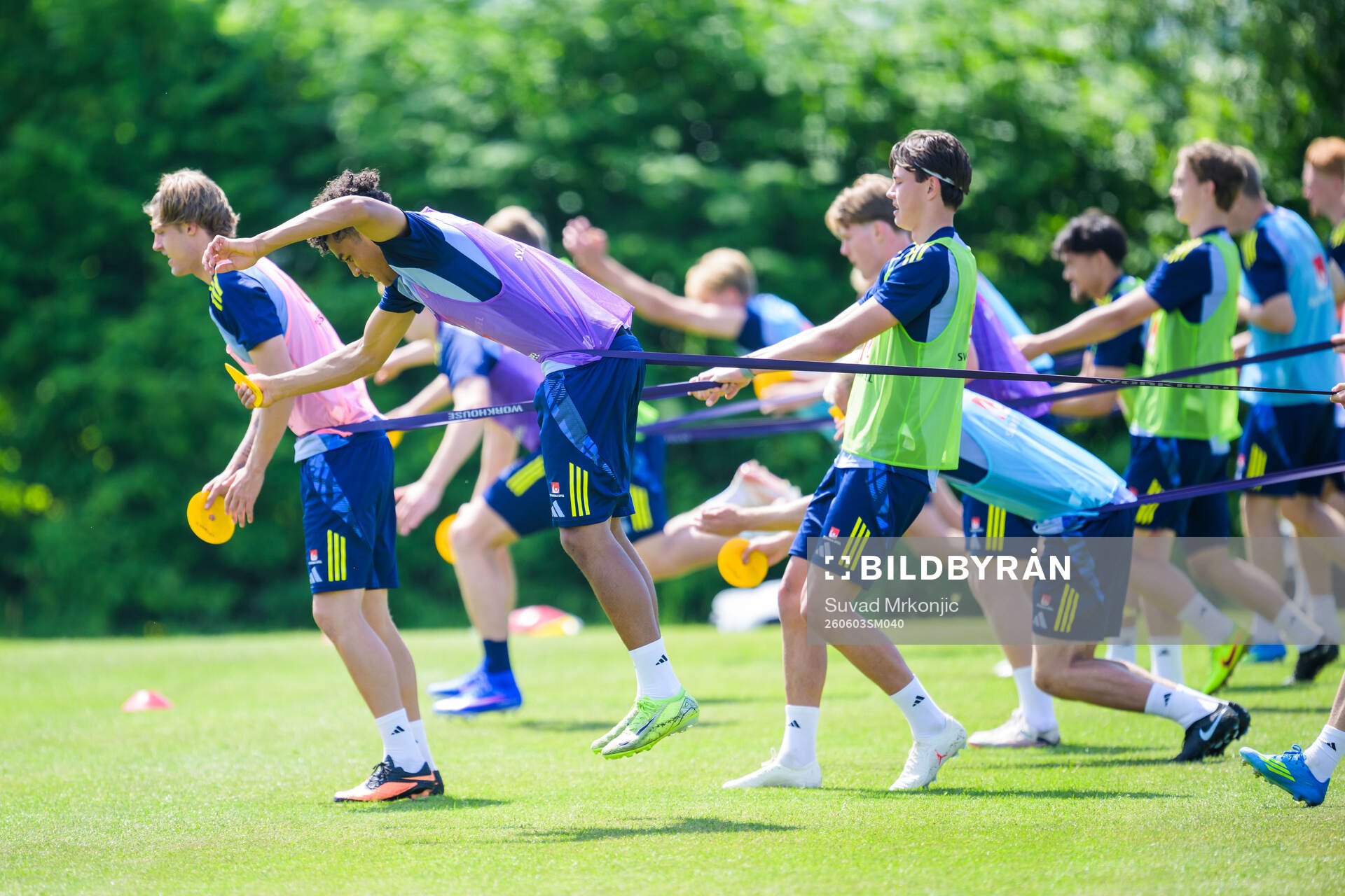 Players of the Swedish under-21 national football team