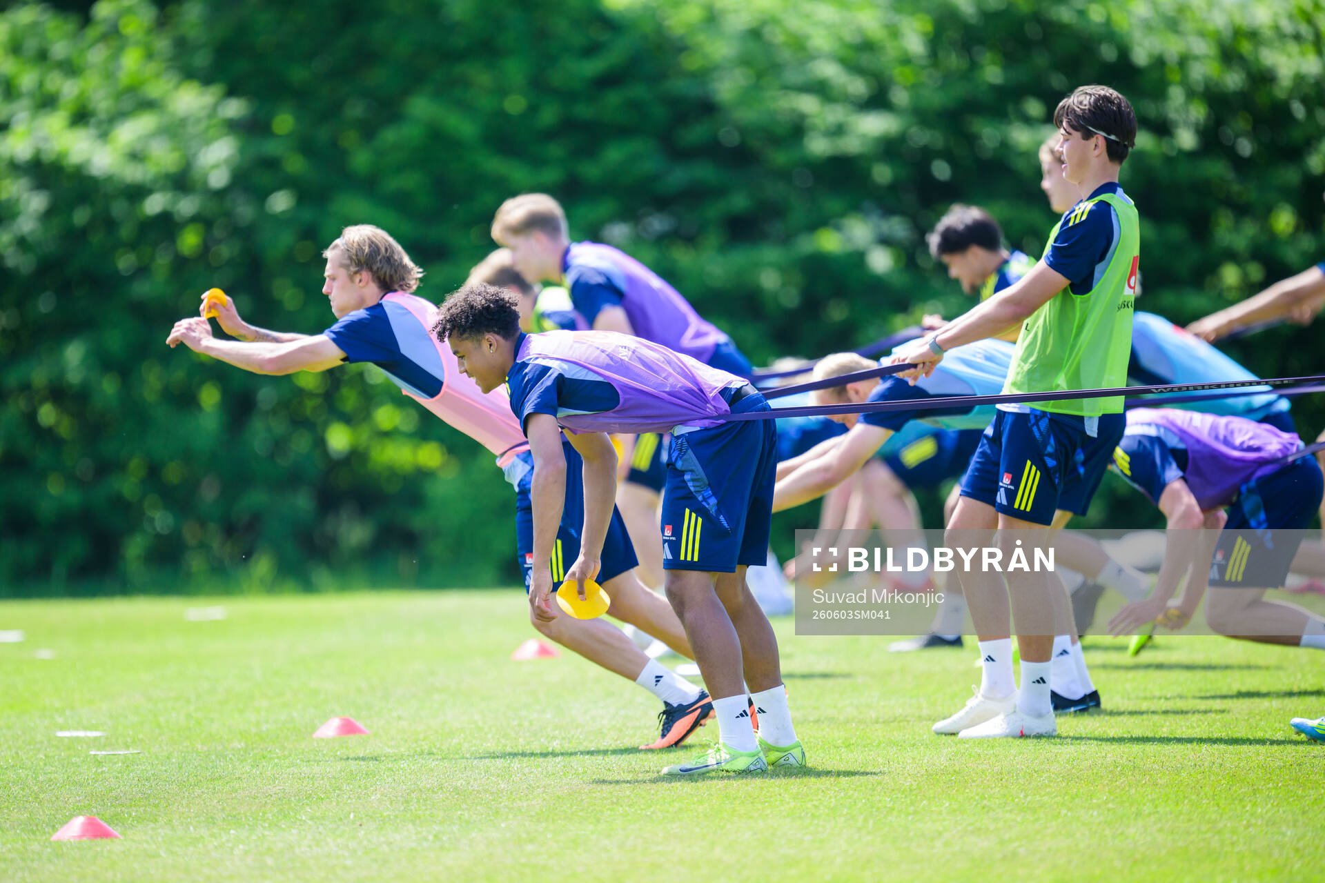 Sion Oppong of the Swedish under-21 national football team