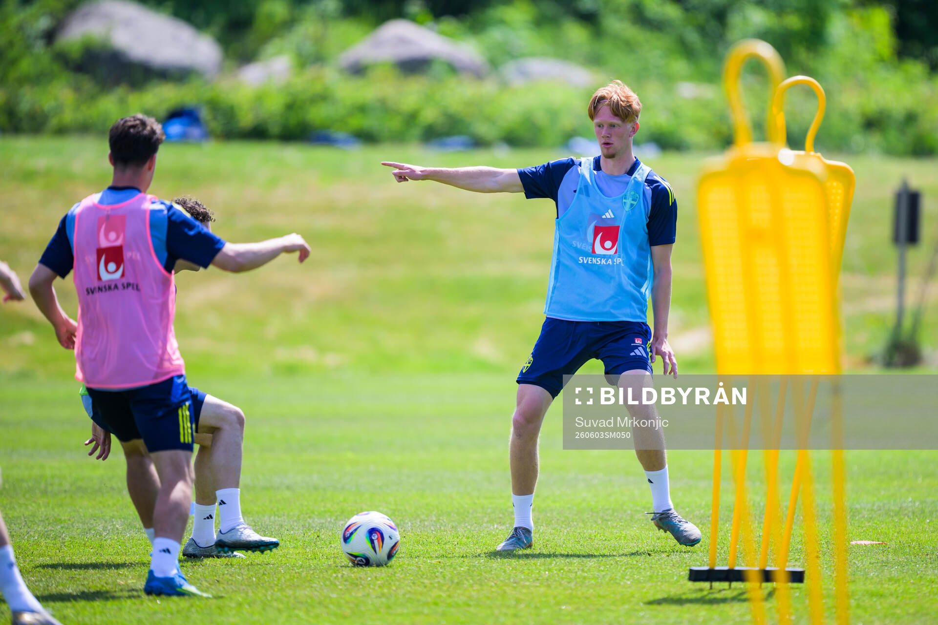 Elias Eriksson of the Swedish under-21 national football
