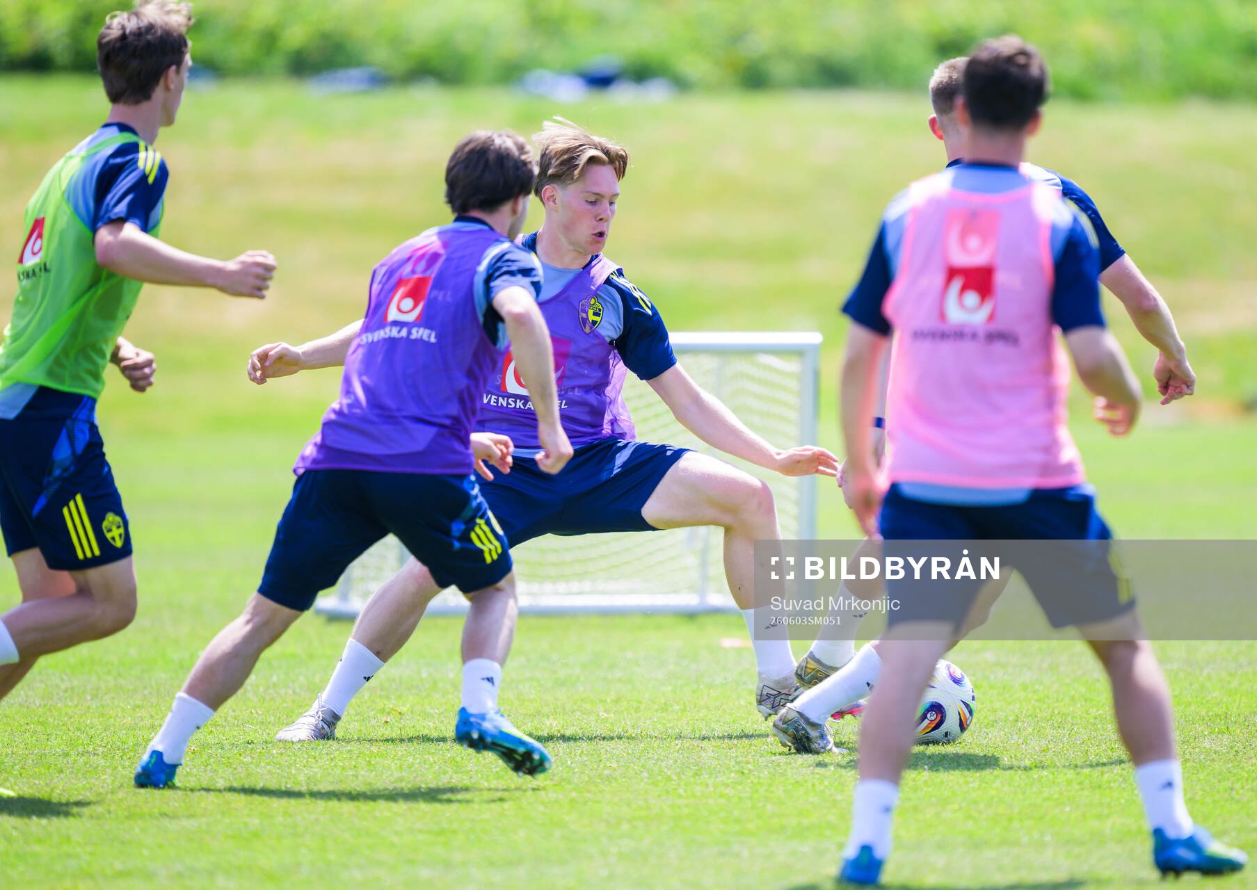 Malte Persson of the Swedish under-21 national football team