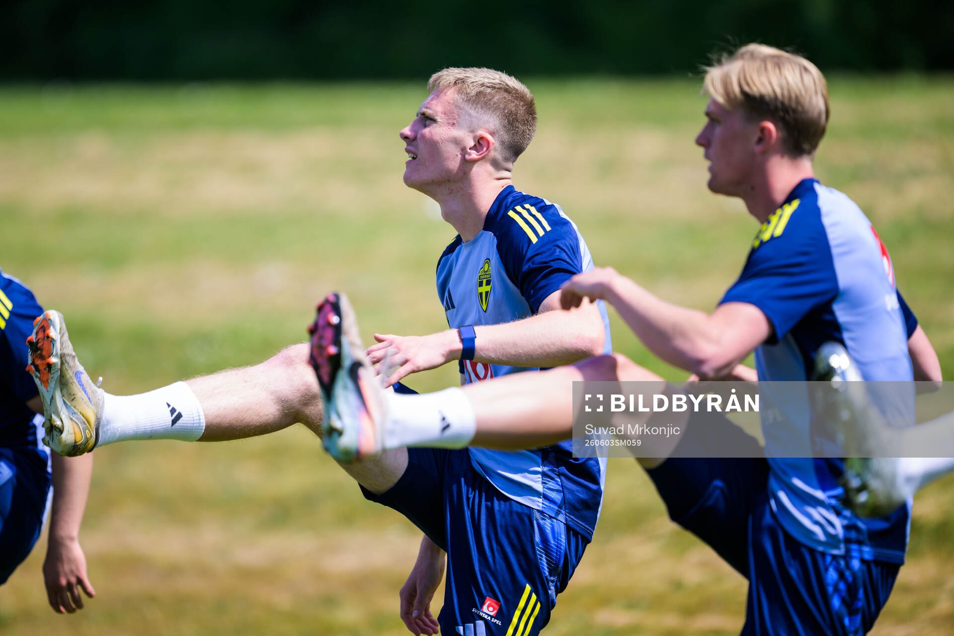 Harry Hilvenius and Karl Gunnarsson of the Swedish under-21
