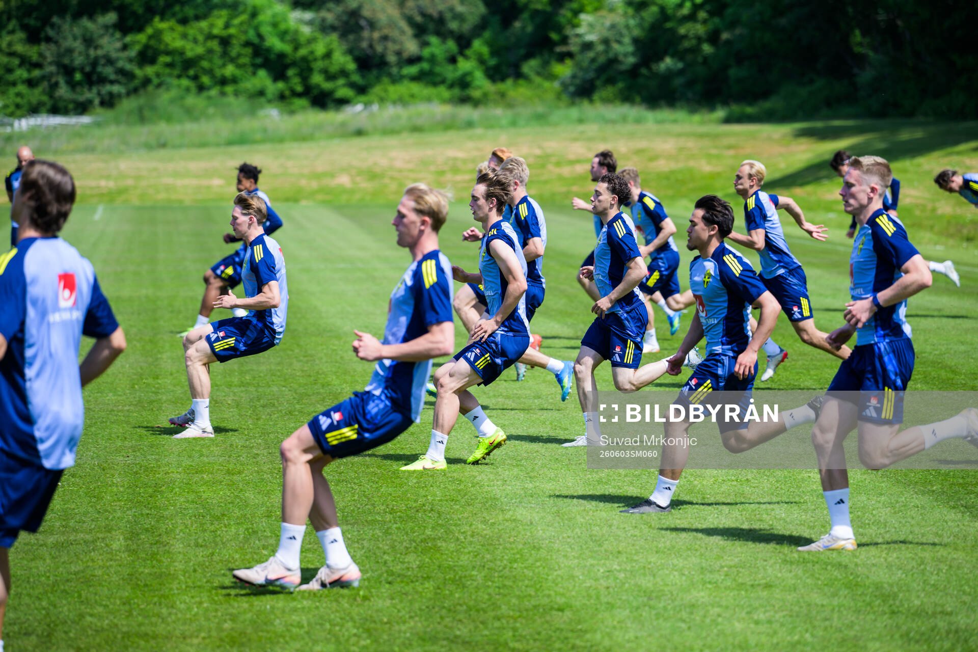 Players of the Swedish under-21 national football team