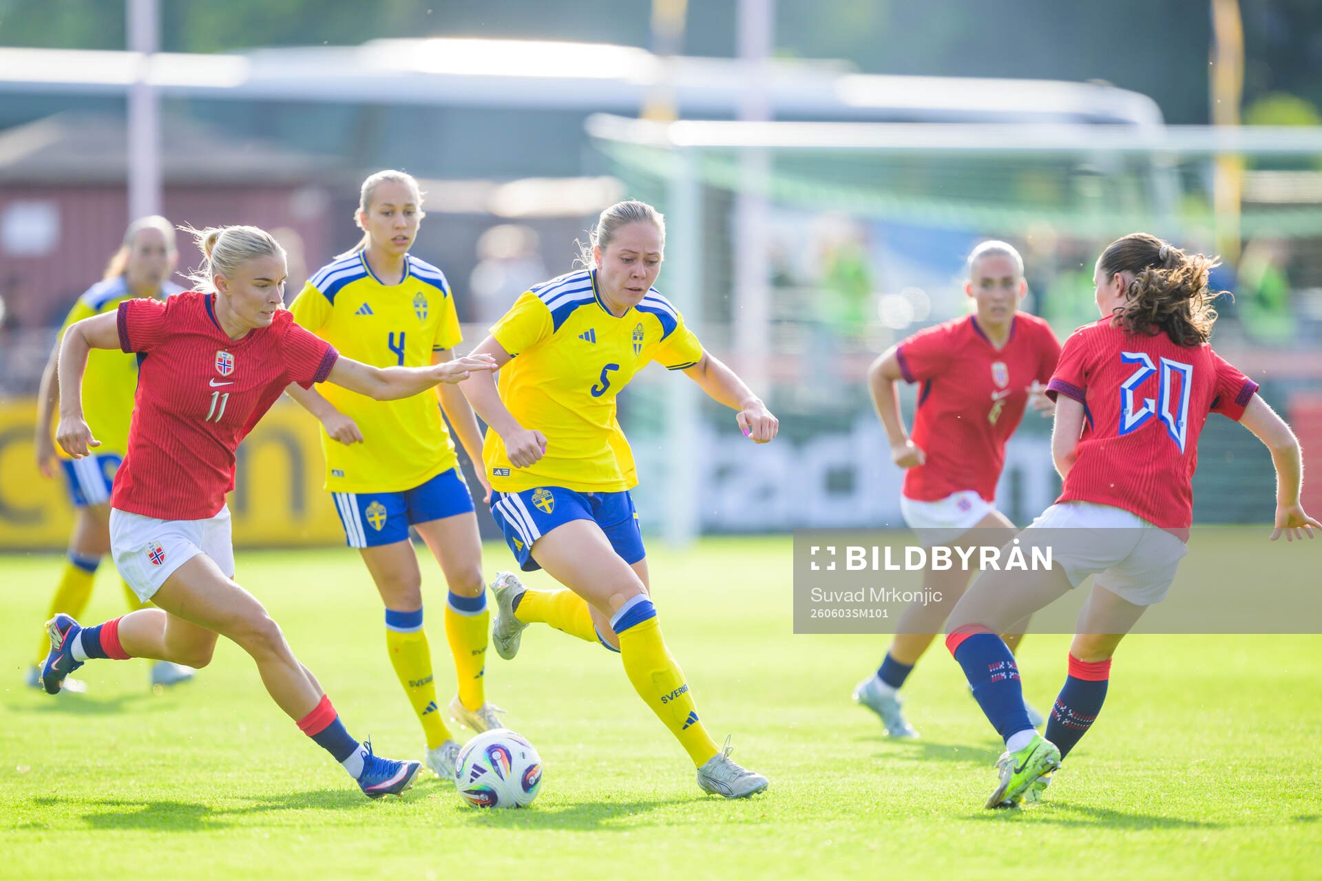 Julie Jorde of Norway and Alice Bergström of Sweden and