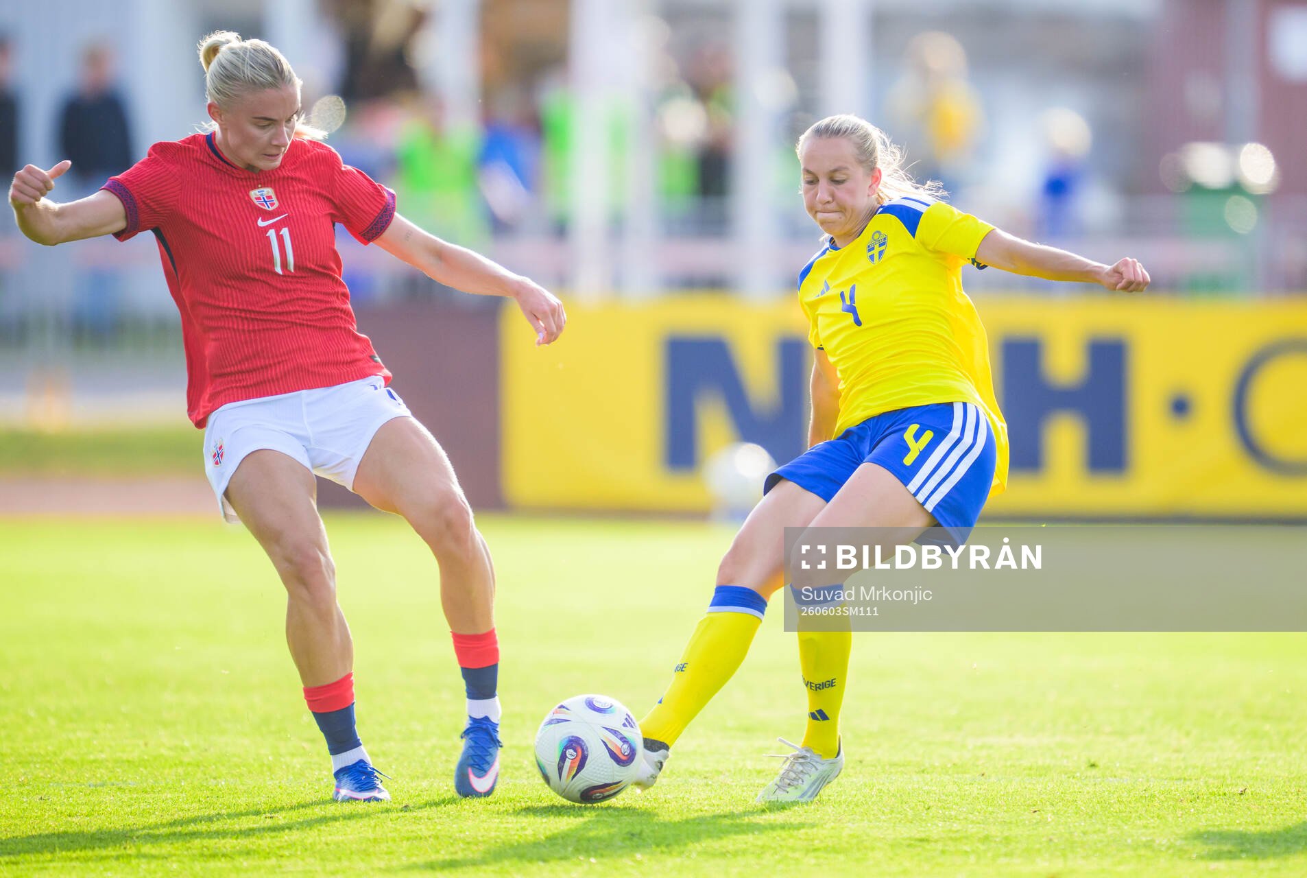 Julie Jorde of Norway and Sara Eriksson of Sweden