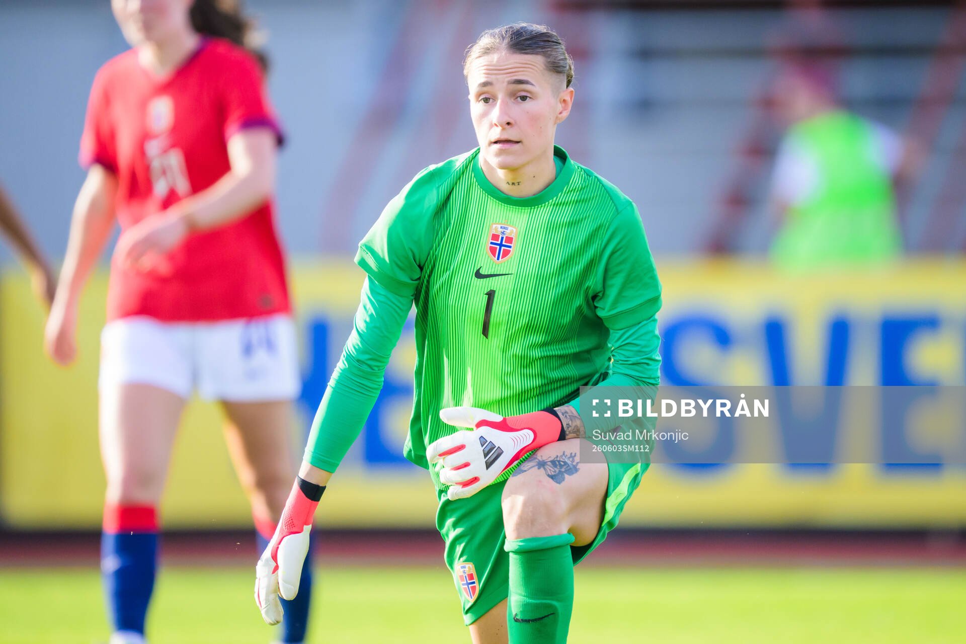 Goalkeeper Thiril Erichsen of Norway looks dejected