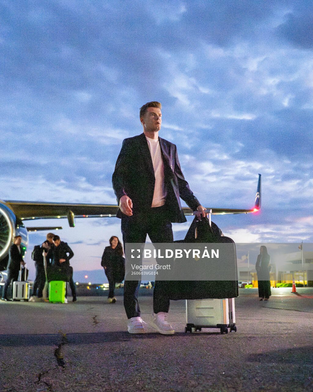 Alexander Sørloth of the Norwegian national football team