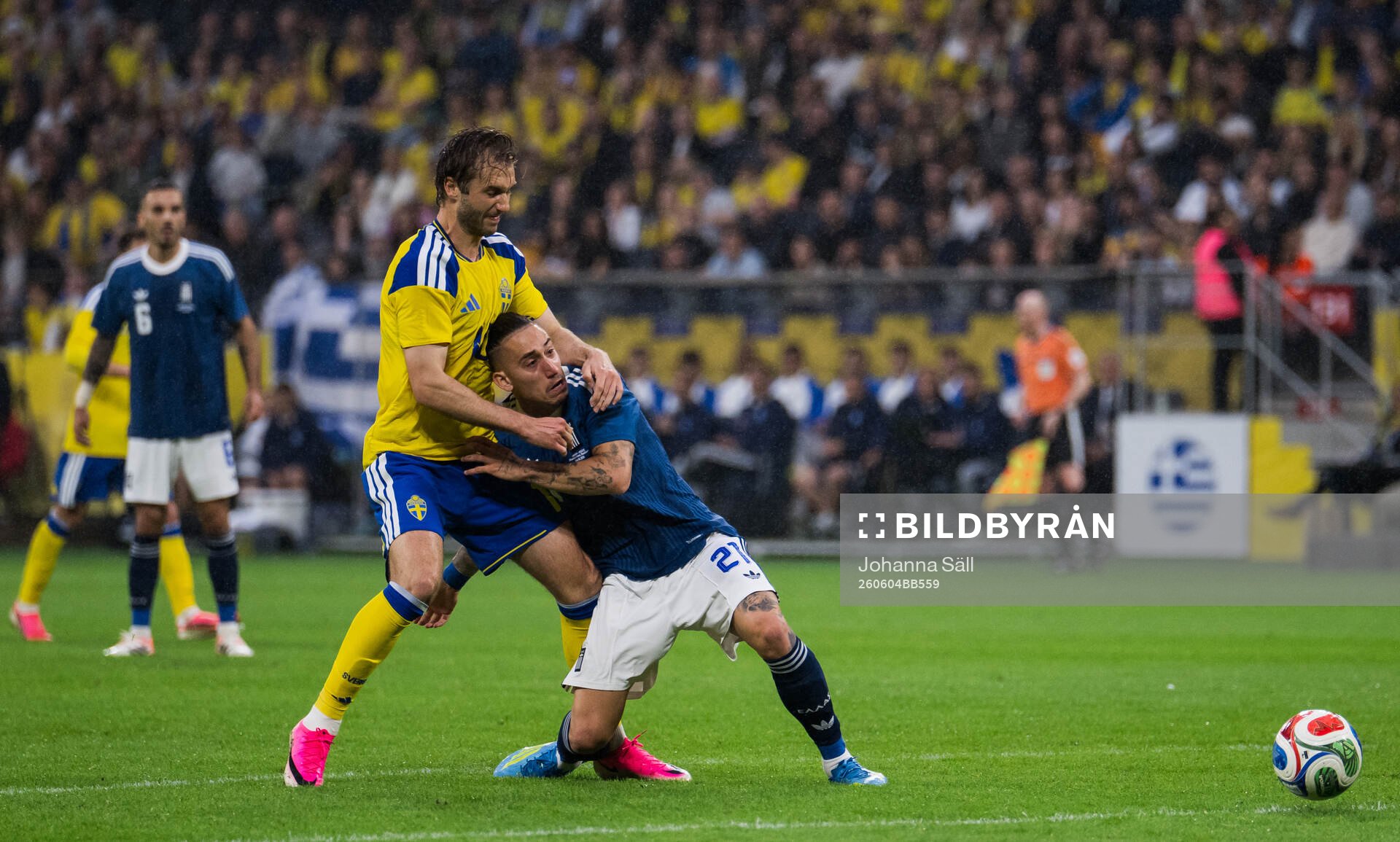 Benjamin Nygren of Sweden and Kostas Tsimikas of Greece