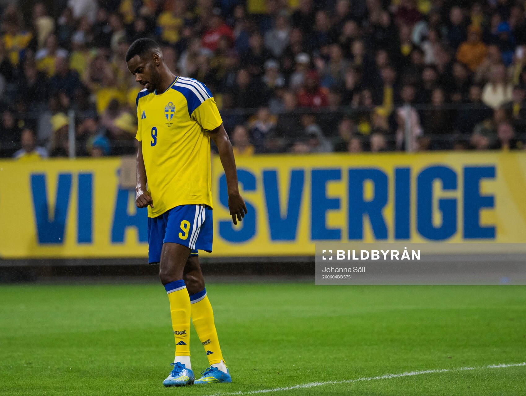 Alexander Isak of Sweden looks dejected