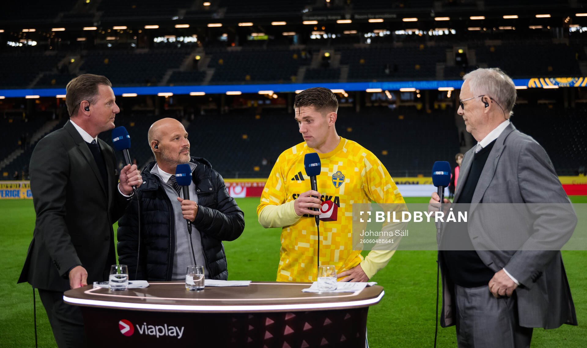Niklas Jihde, Fredrik Ljungberg and Lars Lagerbäck of