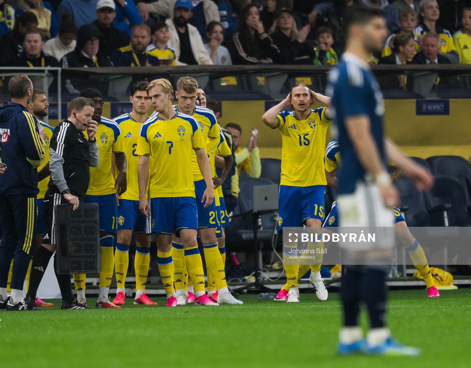 Anthony Elanga, Besfort Zeneli, Lucas Bergvall and Carl