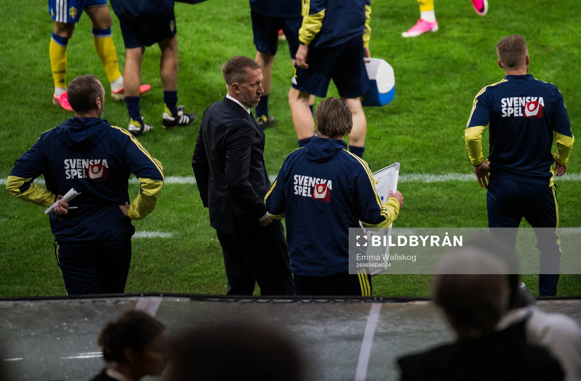 Head coach Graham Potter and assistant coach Björn Hamberg