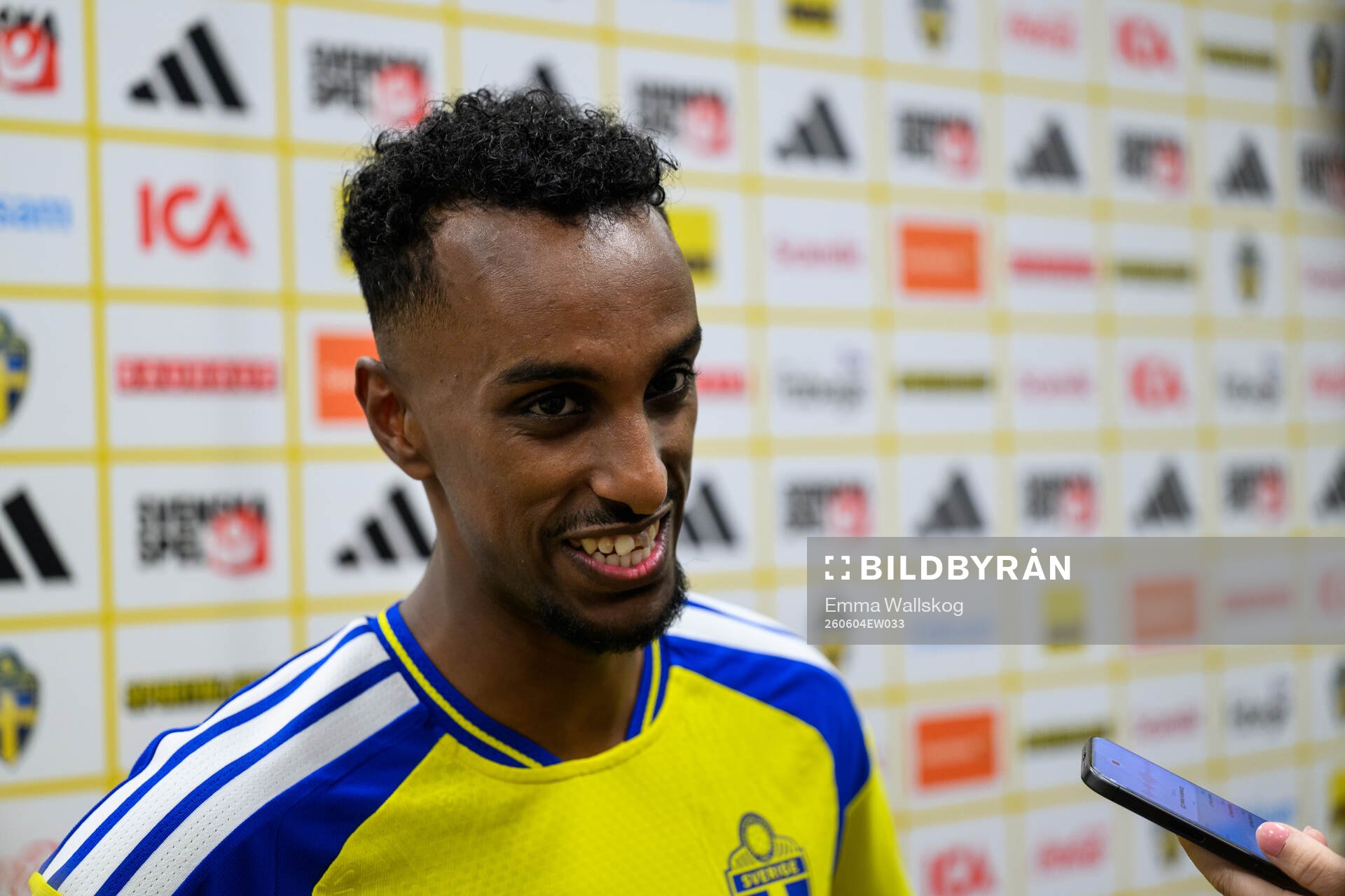 Taha Ali of Sweden is interviewed
