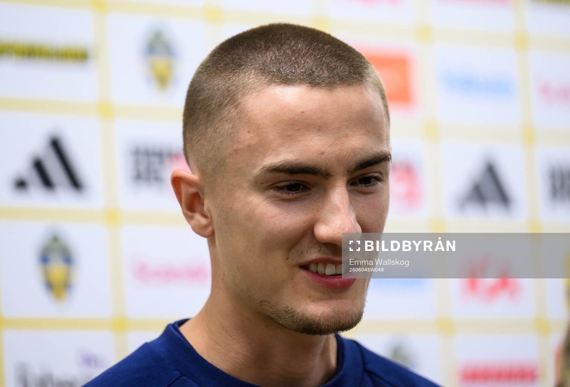 Gustaf Lagerbielke of Sweden is interviewed
