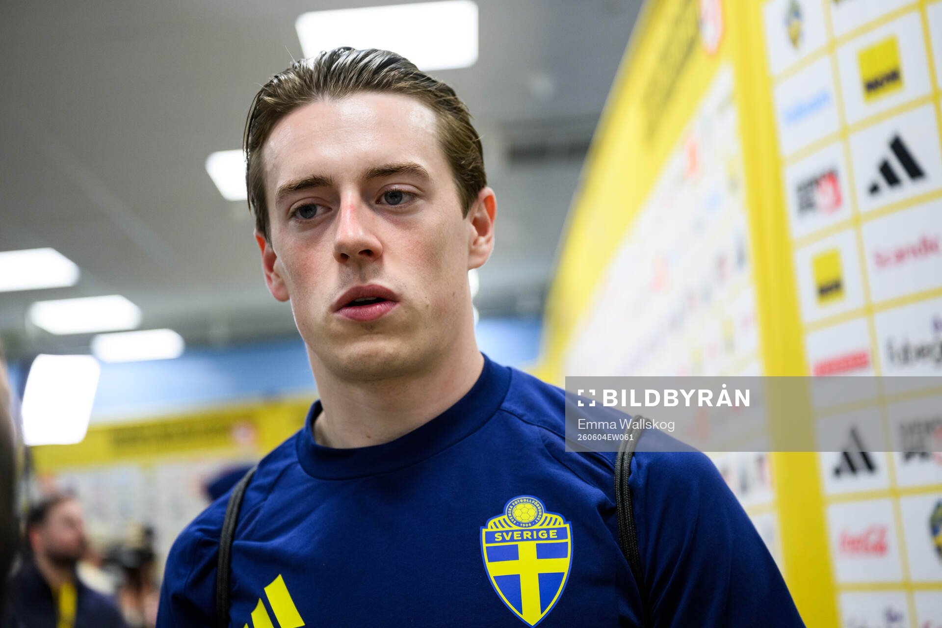 Elliot Stroud of Sweden is interviewed