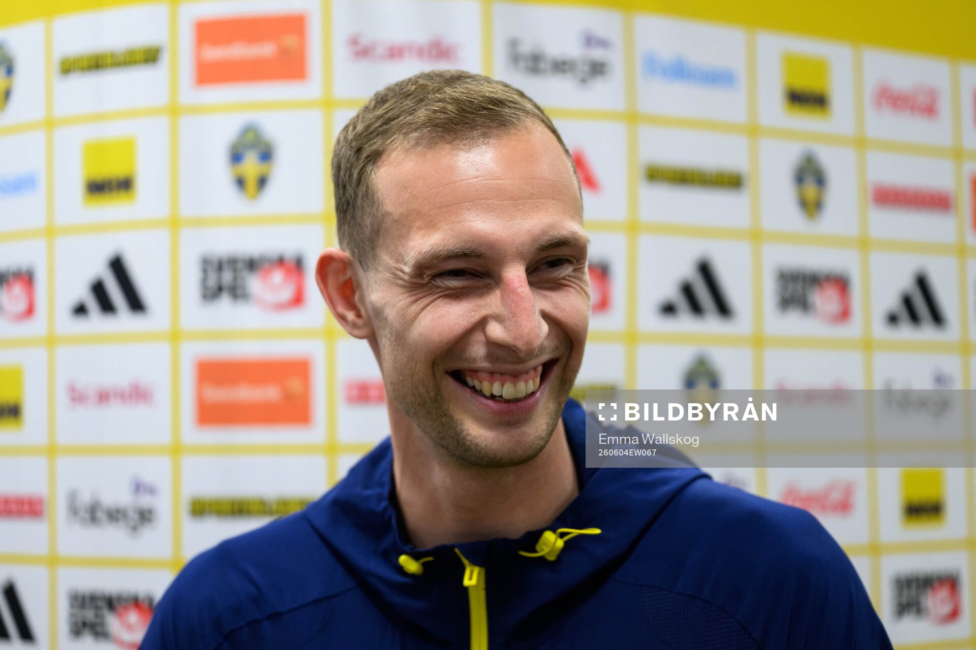 Gustaf Nilsson of Sweden is interviewed