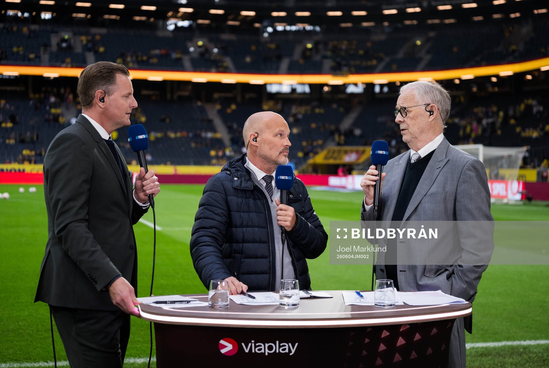 Niklas Jihde, Fredrik Ljungberg and Lars Lagerbäck of