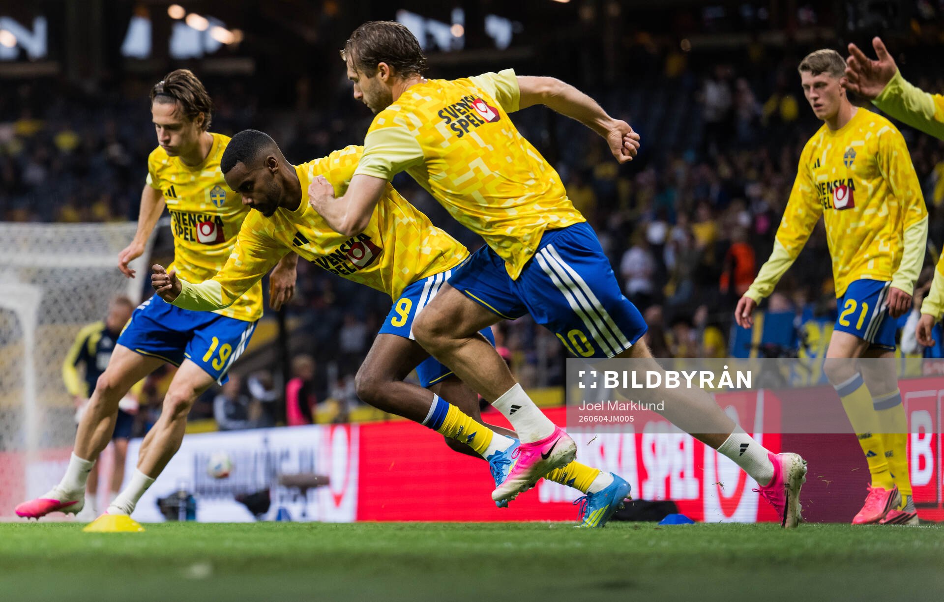 Mattias Svanberg, Alexander Isak and Benjamin Nygren of