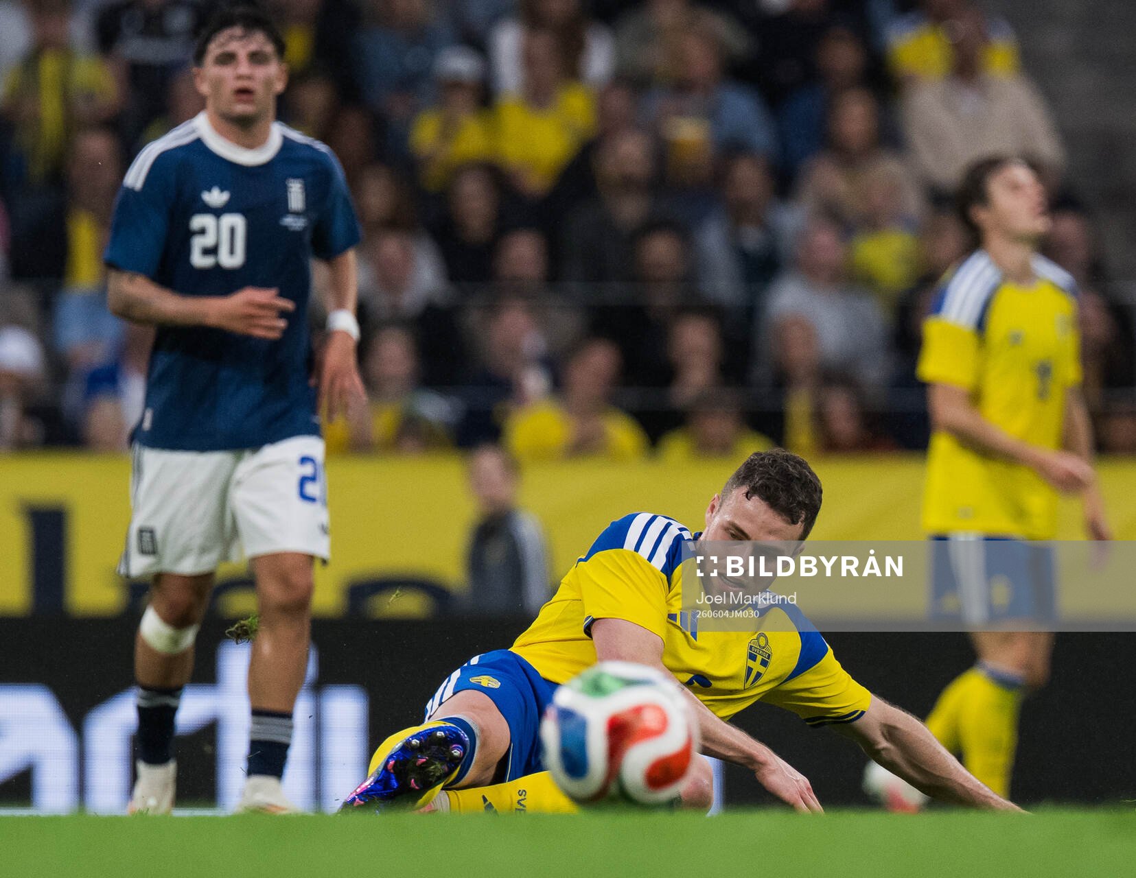Gabriel Gudmundsson of Sweden looks dejected