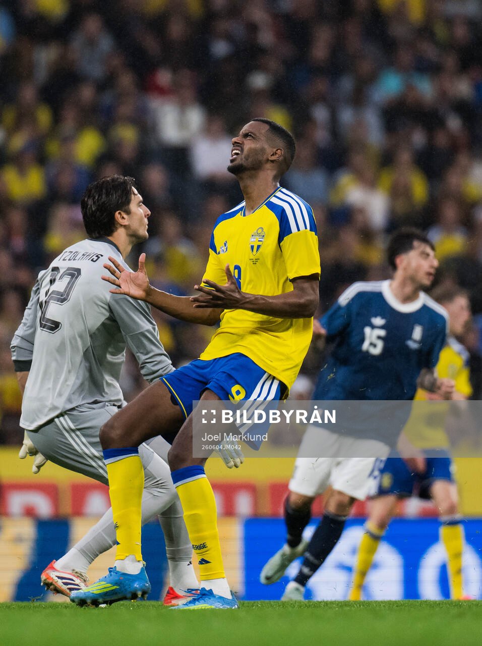 Alexander Isak of Sweden looks dejected