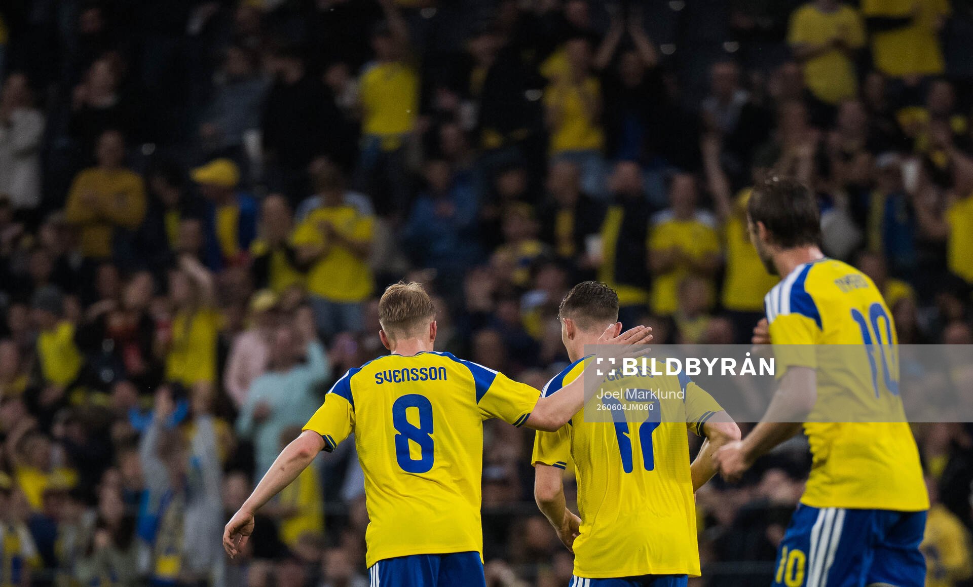 Daniel Svensson, Viktor Gyökeres and Benjamin Nygren of