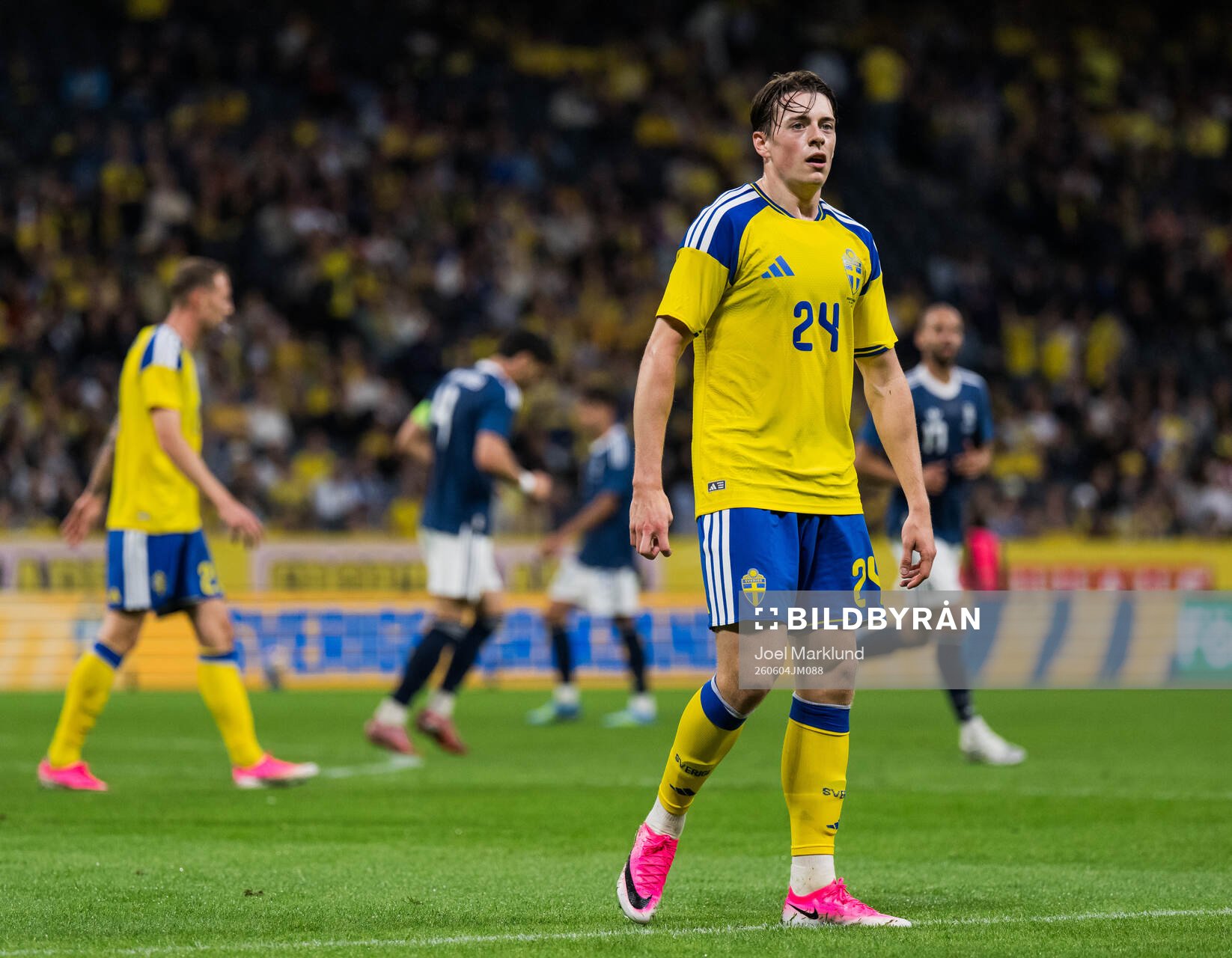 Elliot Stroud of Sweden looks dejected