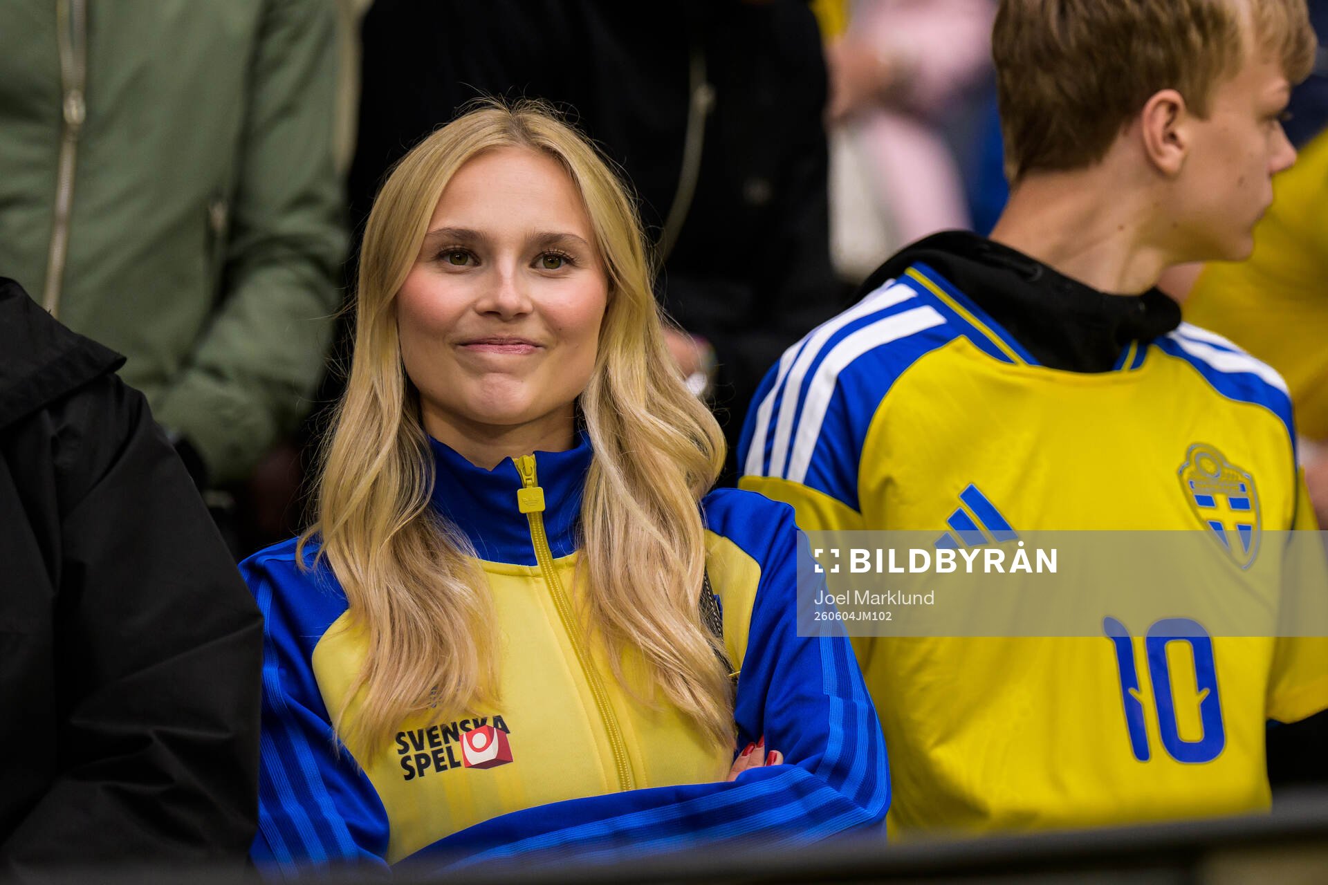 Andrea Karlström, girlfriend of Benjamin Nygren of Sweden