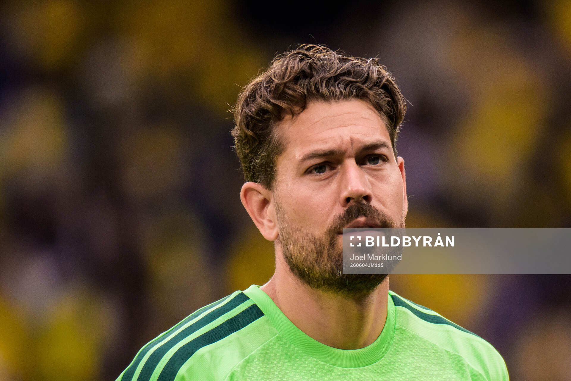 Goalkeeper Kristoffer Nordfeldt of Sweden