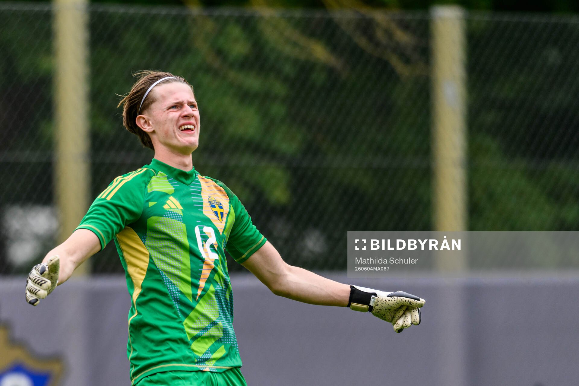 Goalkeeper Tex Jeppsson Bergkvist
