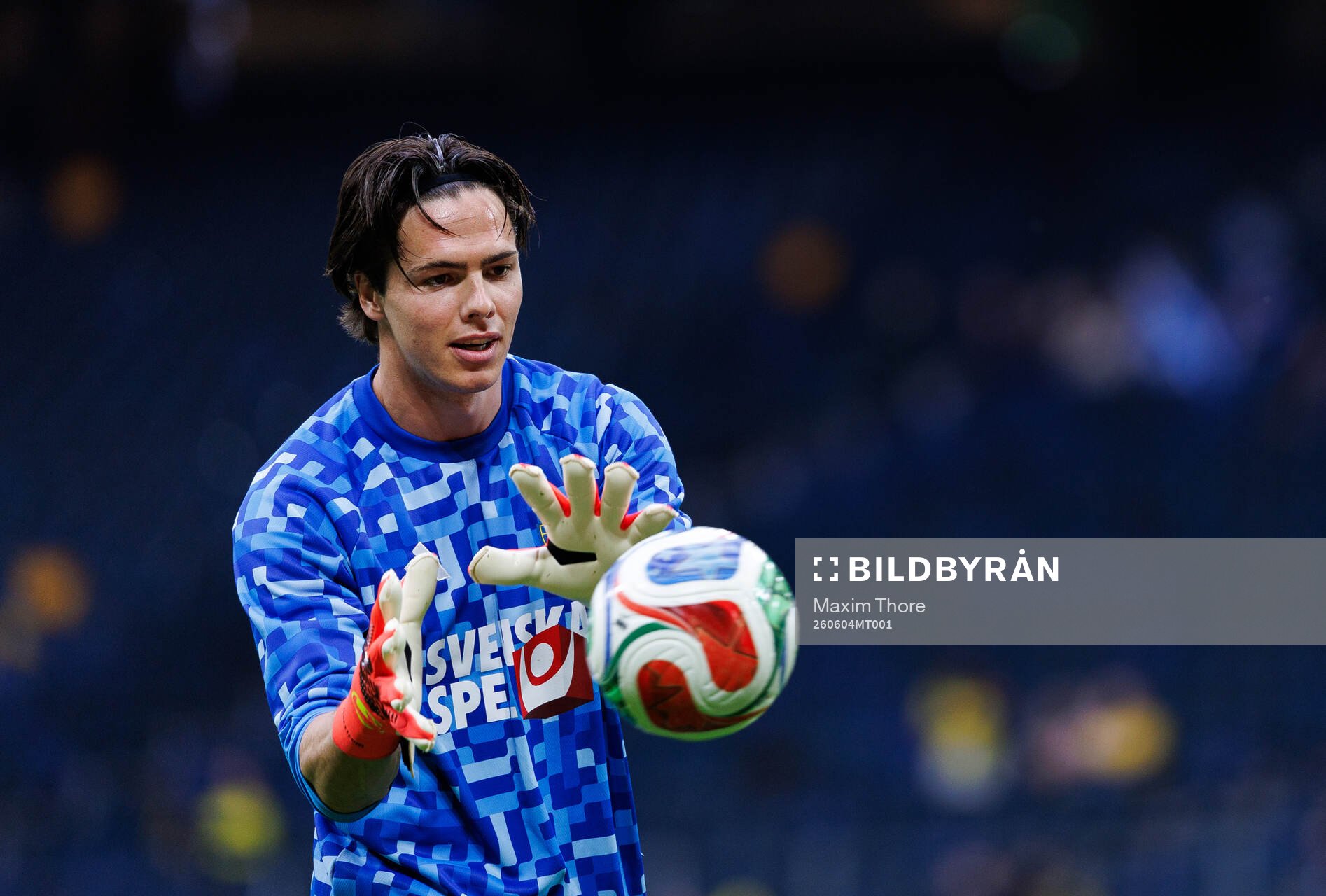 Goalkeeper Jacob Widell Zetterström of Sweden