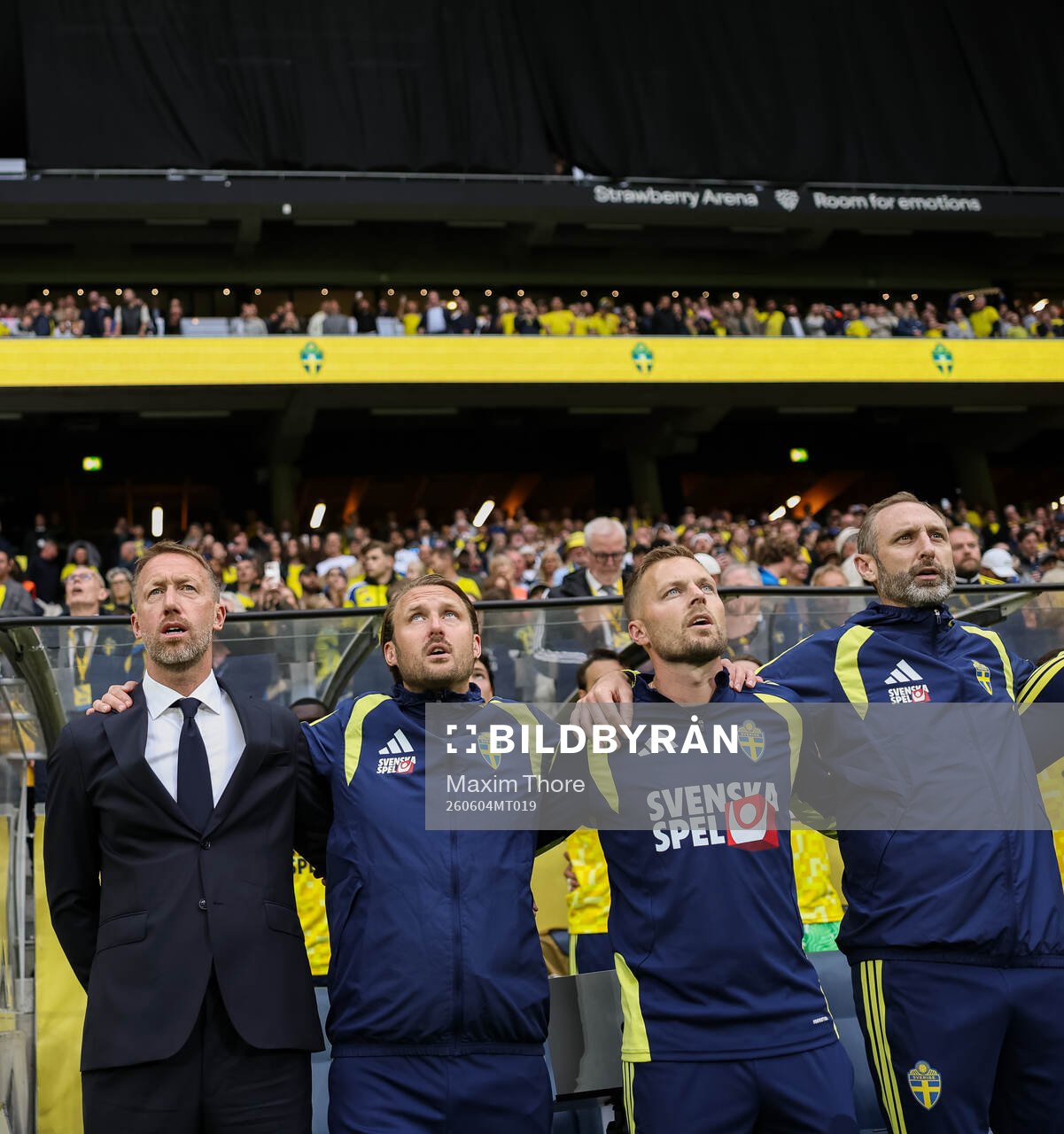 Head coach Graham Potter, assistant coach Björn Hamberg,