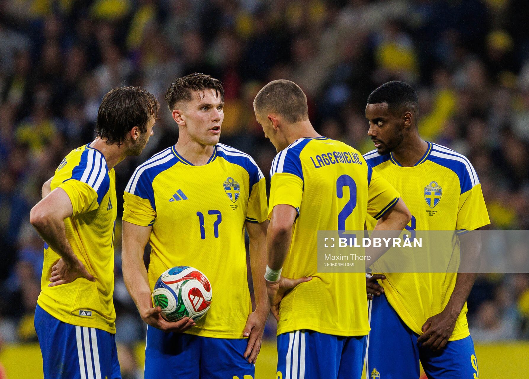 Benjamin Nygren, Viktor Gyökeres, Gustaf Lagerbielke and