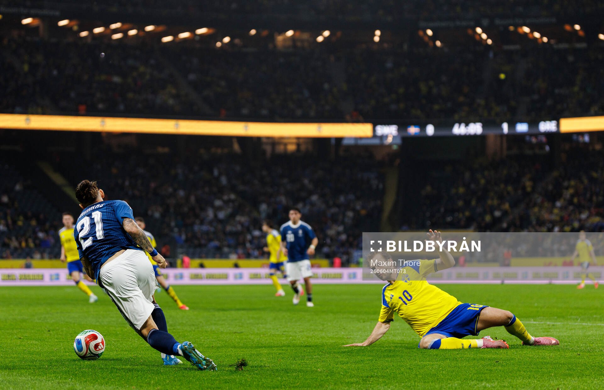 Kostas Tsimikas of Greece and Benjamin Nygren of Sweden