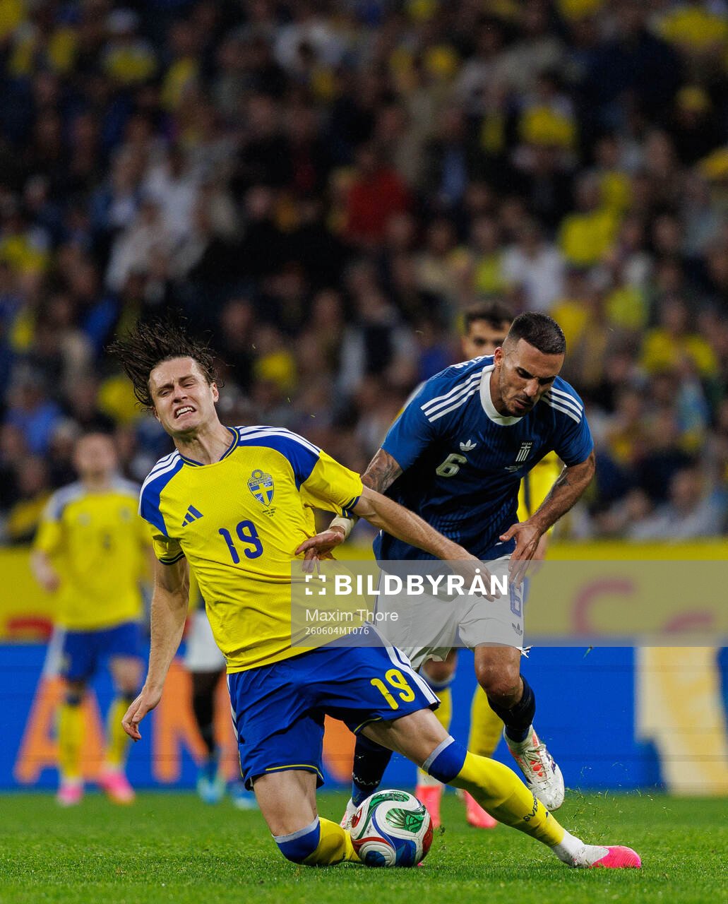 Mattias Svanberg of Sweden and Dimitris Kourbelis of Greece