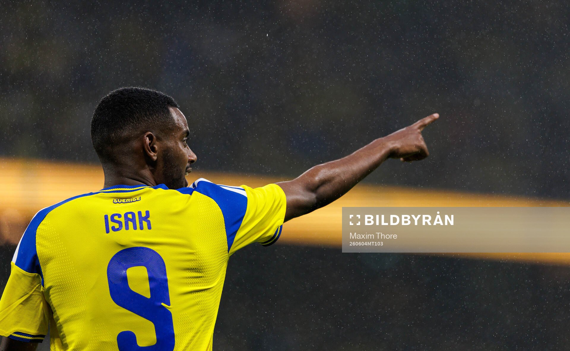 Alexander Isak of Sweden