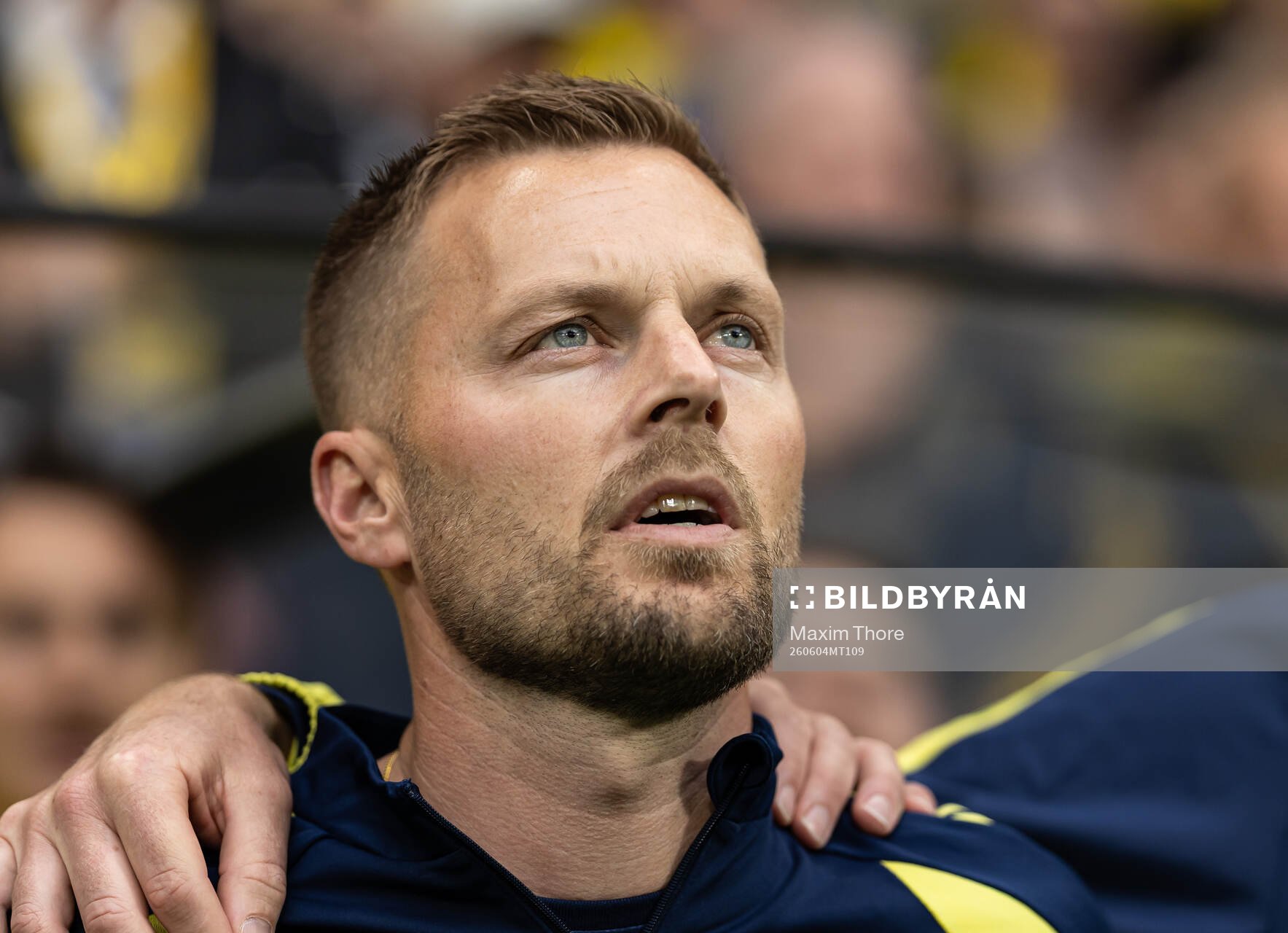 Assistant coach Sebastian Larsson of Sweden