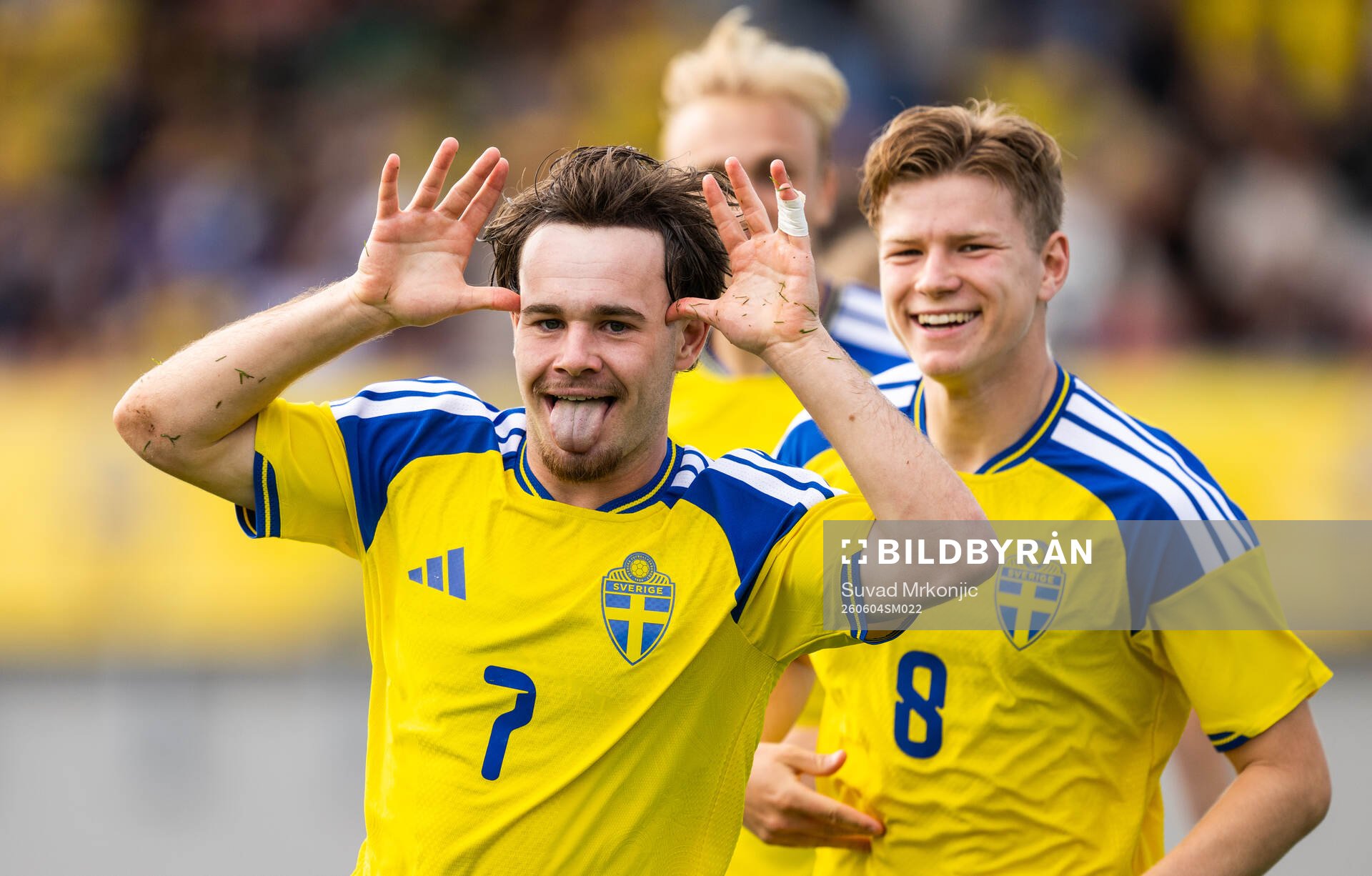 Neo Jönsson of Sweden celebrates