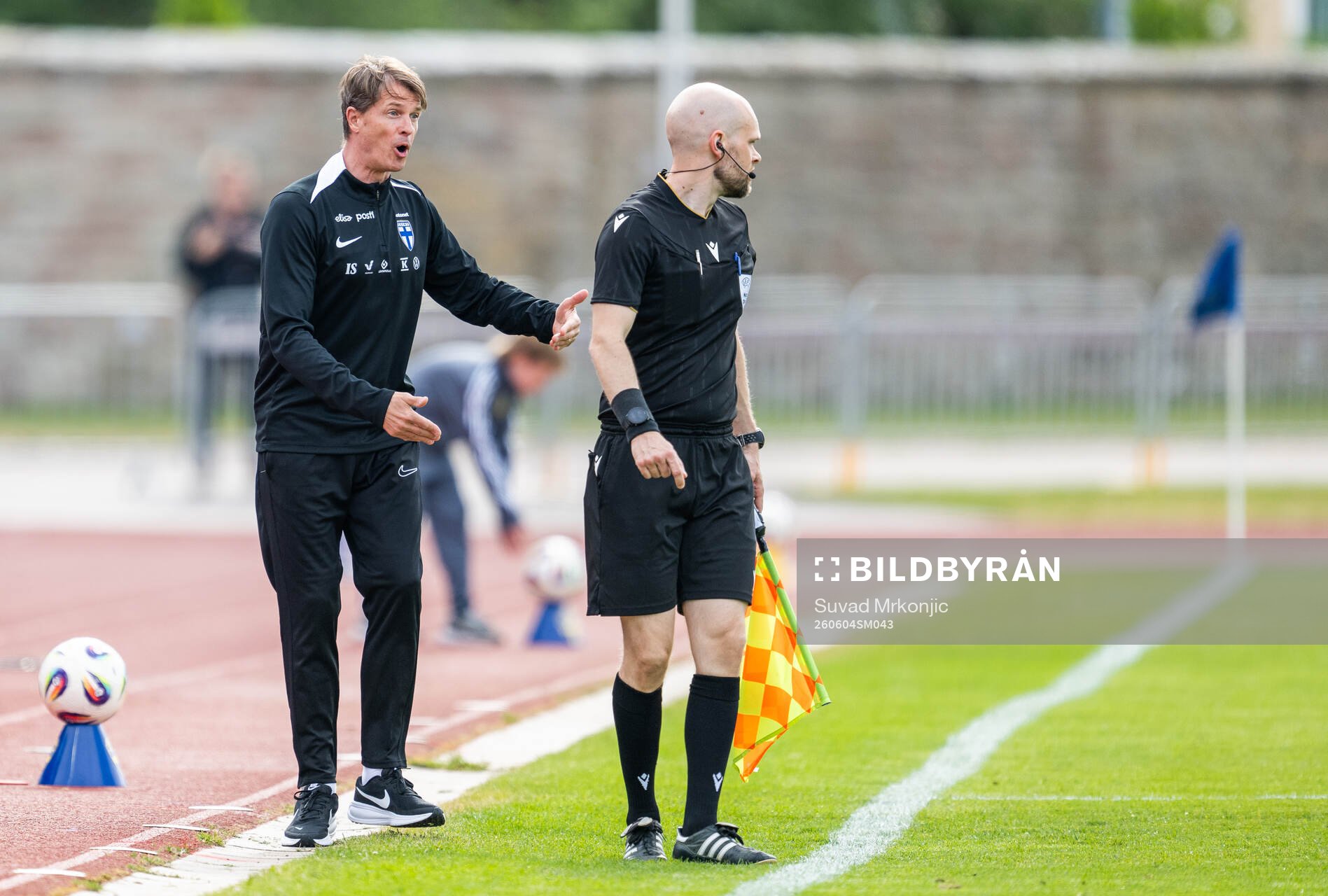 Head coach Kai Nyyssönen of Finland reacts