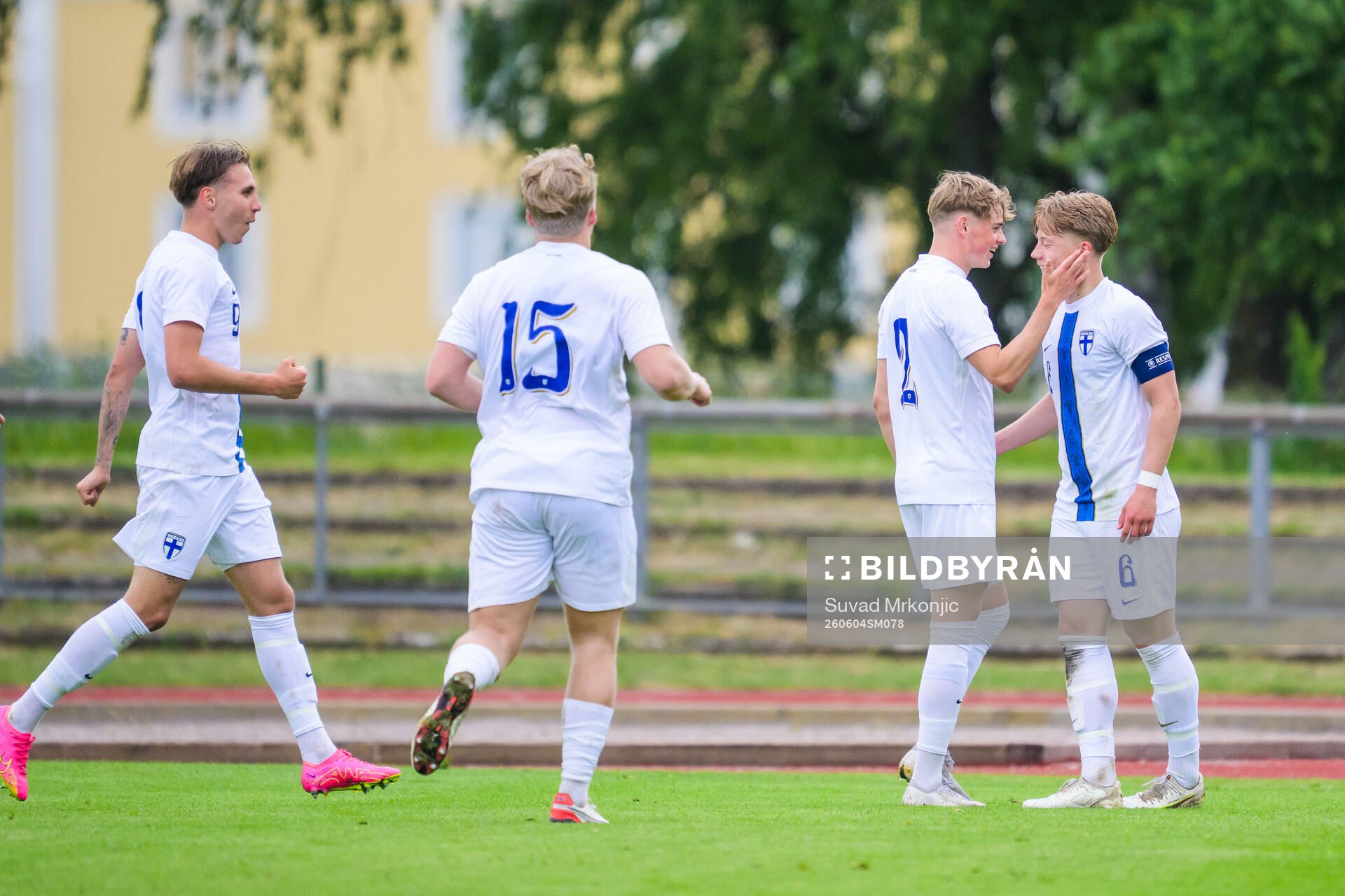 Akseli Puukko and Matias Siltanen of Finland celebrates