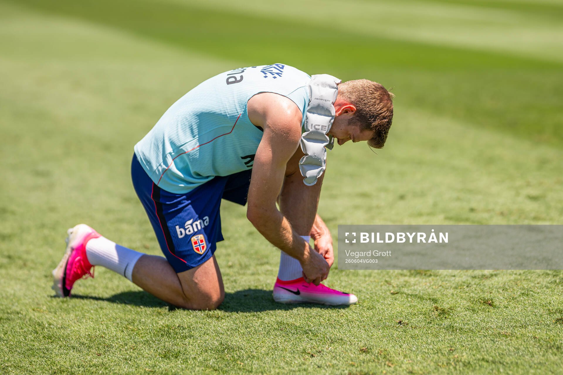 Alexander Sørloth of the Norwegian national football team
