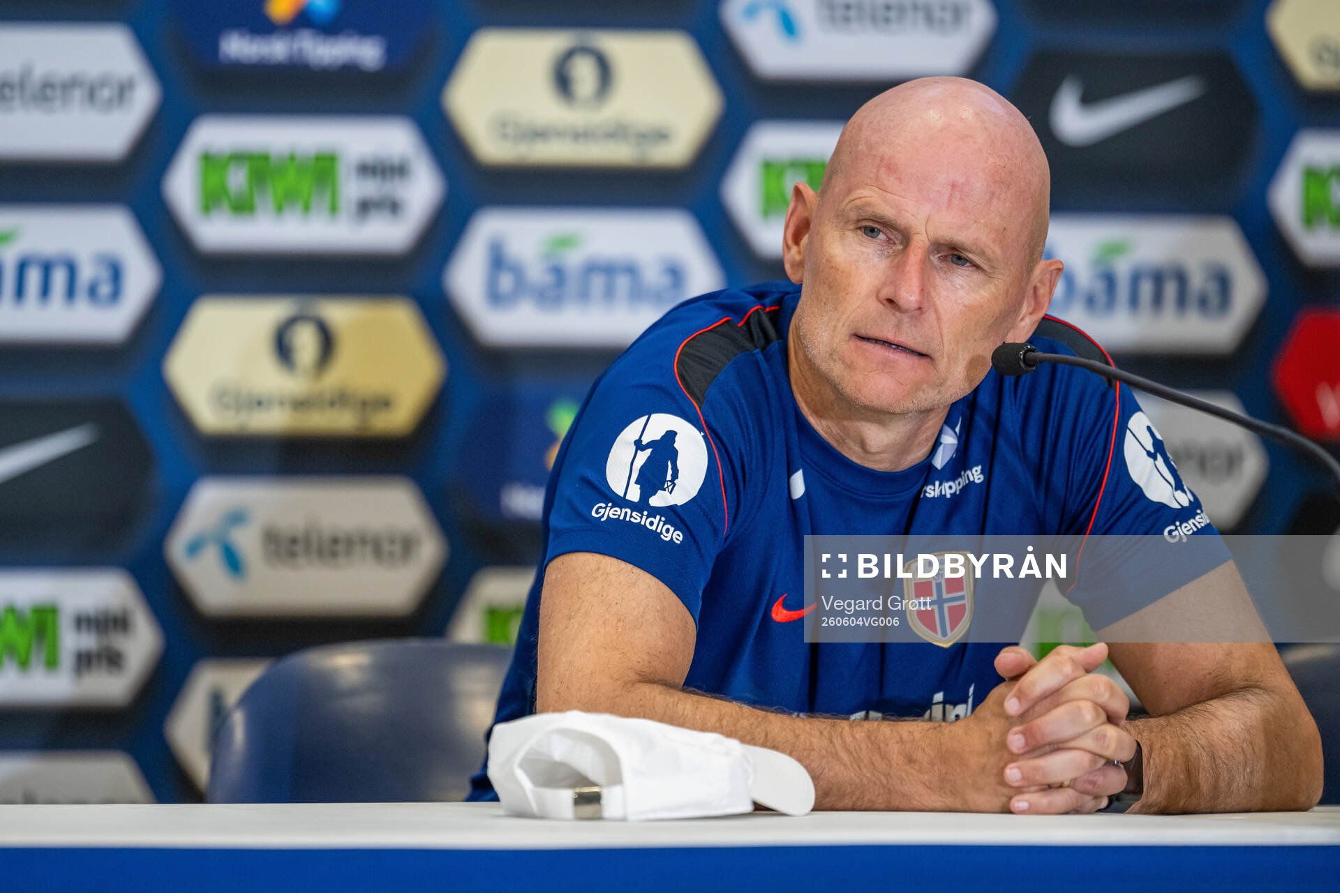 Head coach Ståle Solbakken of the Norwegian national