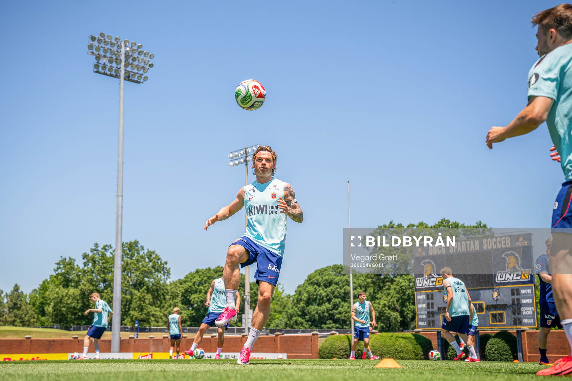 Patrick Berg of the Norwegian national football team at a